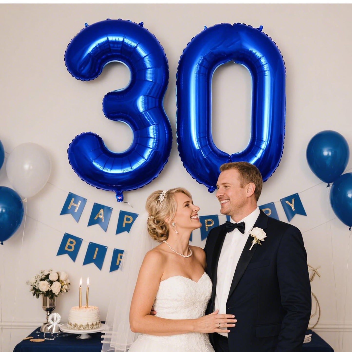 Kelfuoya 40-Inch Navy Blue Number 13 Balloon – Jumbo Mylar Foil for Birthday & Anniversary