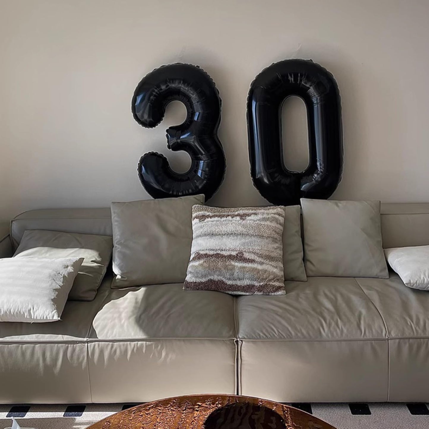 Kelfuoya 40-Inch Black Number 60 Digital Balloon – Jumbo Mylar Foil Helium Balloon for 60th Birthday or Anniversary