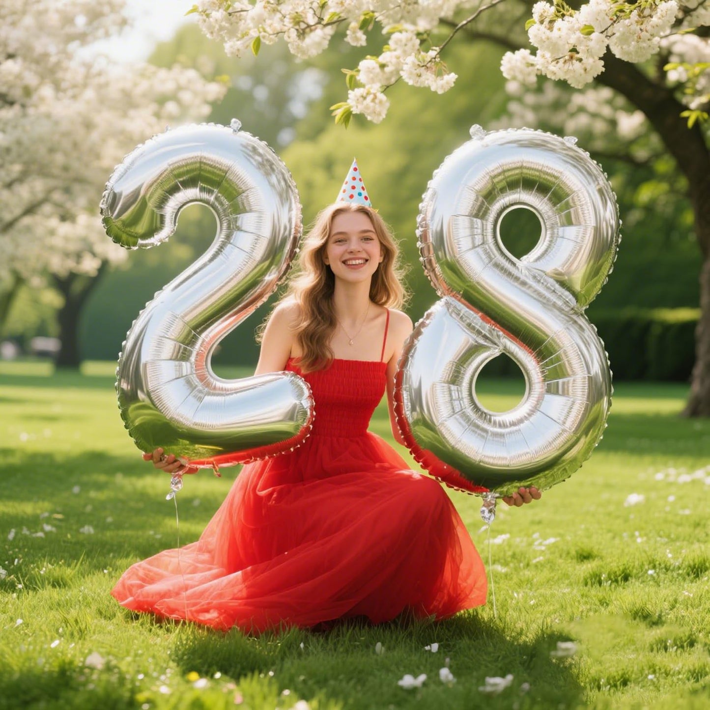 Kelfuoya 40-Inch Silver Number 2 Balloon – Giant Foil Party Decor