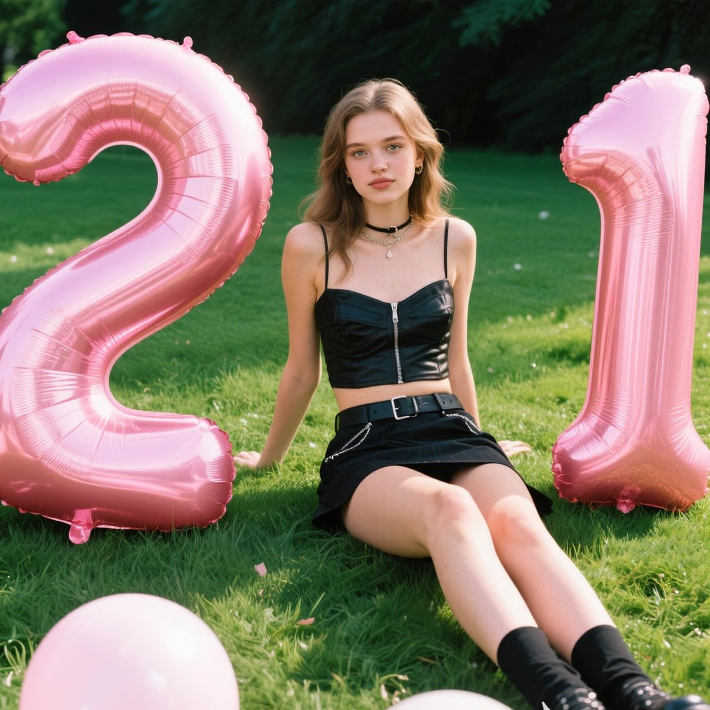 Kelfuoya 40-Inch Pearlescent Pink Number 12 Balloon for 12th Birthday & Anniversary