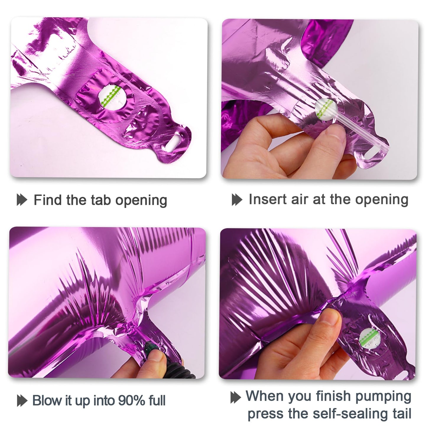 Kelfuoya 40-Inch Rose Purple 15 Balloon – Giant Foil Number Balloon for Birthday & Anniversary Celebrations
