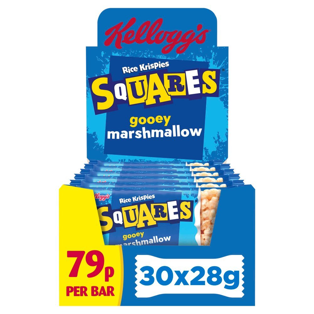 Kellogg's Rice Krispies Squares Marshmallow Bar 28g (Box of 30)