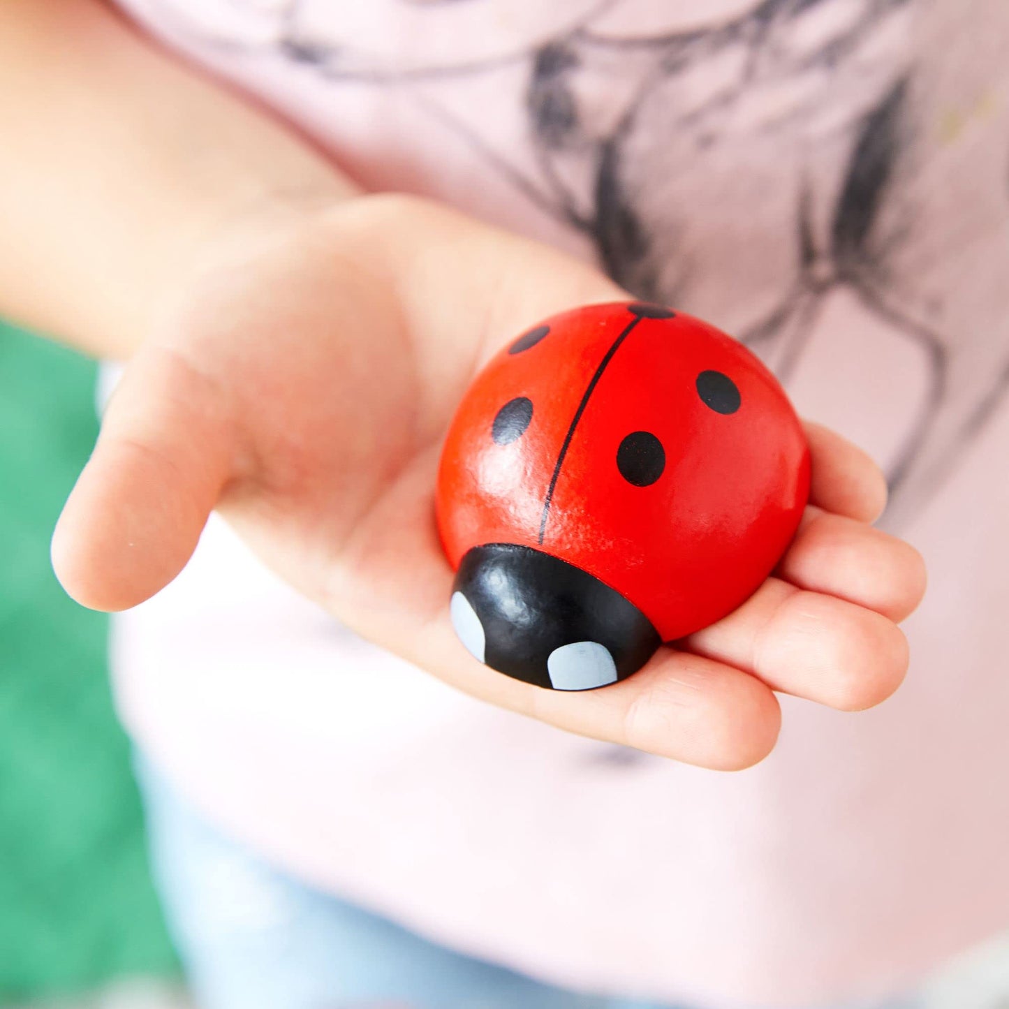 Kenley Counting Ladybugs – Montessori Wooden Counting Toy for Toddlers & Preschool | Number Matching & Fine Motor Skills