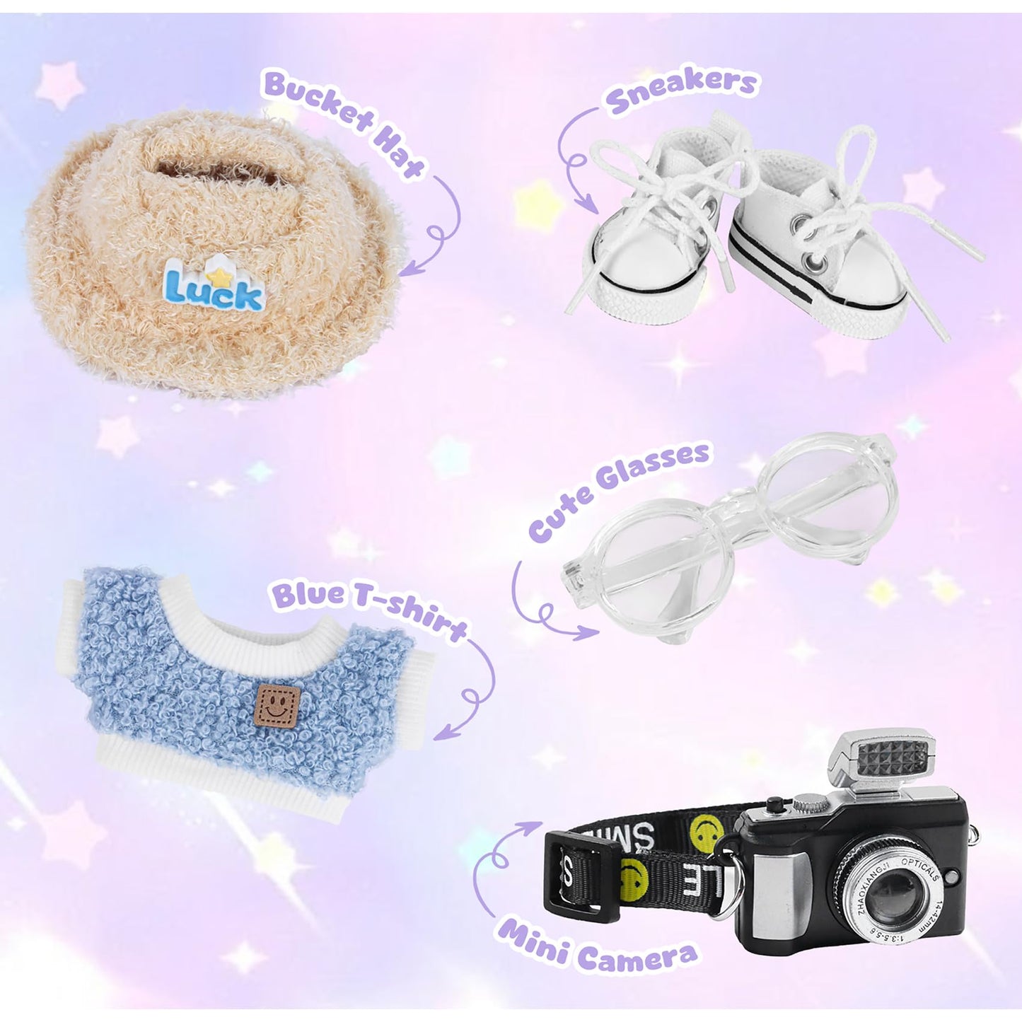 KEOOUA 17 cm Doll Clothes Set — Chic Fashion Doll Accessories