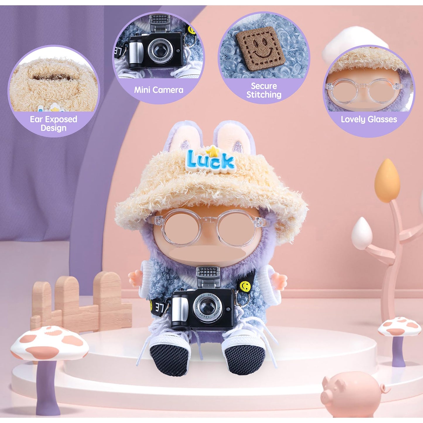 KEOOUA 17 cm Doll Clothes Set — Chic Fashion Doll Accessories