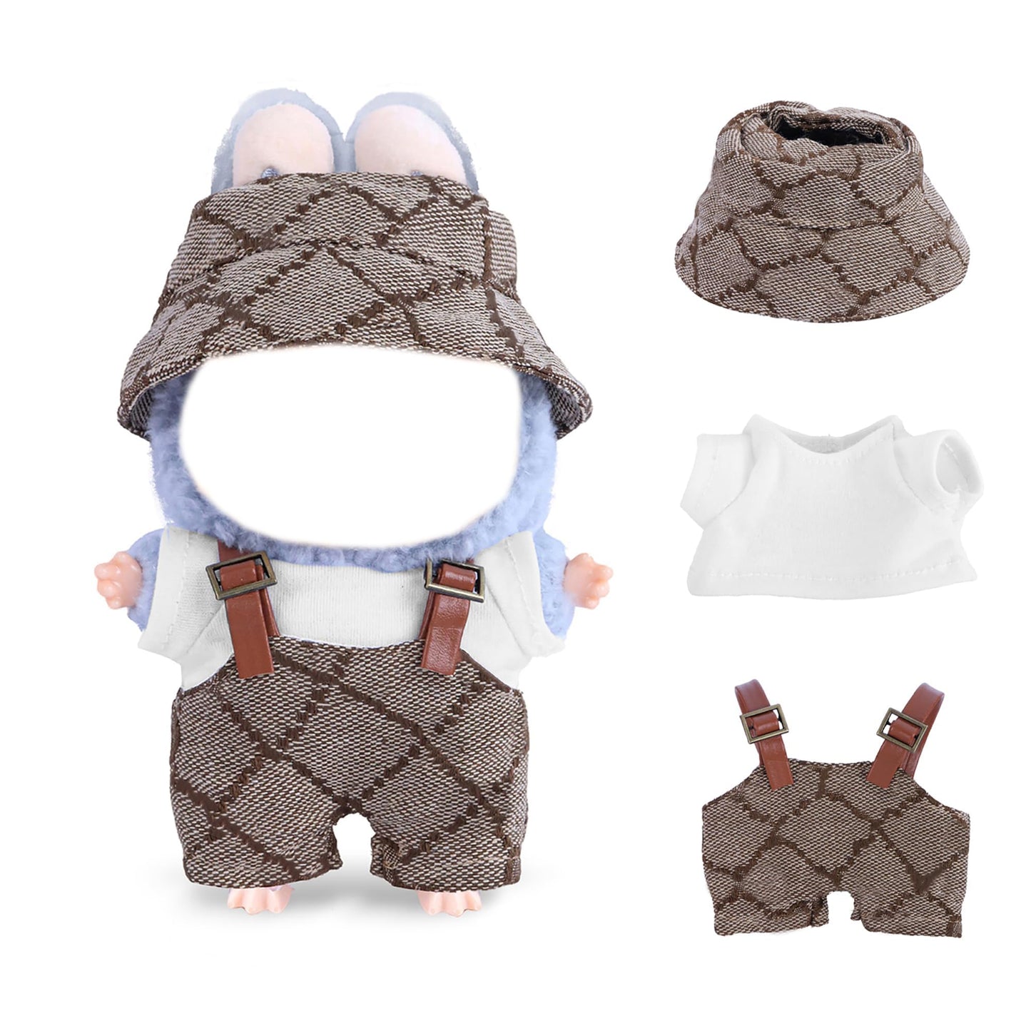 KEOOUA 17cm Doll Clothes Set – Chic Dress & Accessories for Fashion Dolls