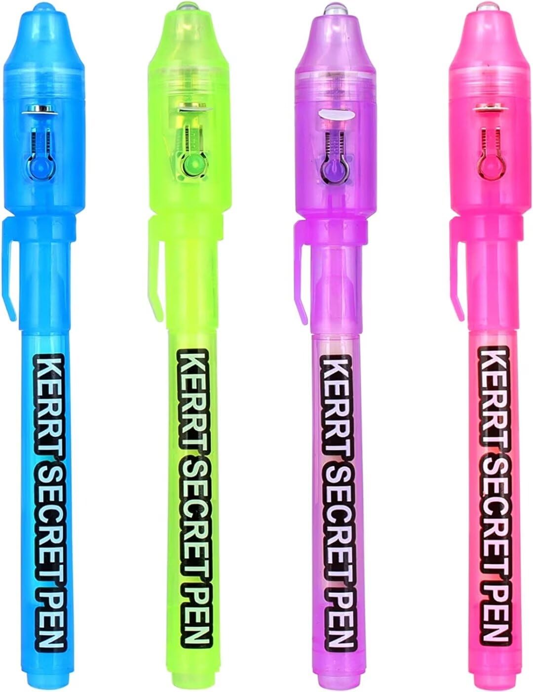KERRT Invisible Ink Pen with UV Light – Secret Message Spy Pen for Kids