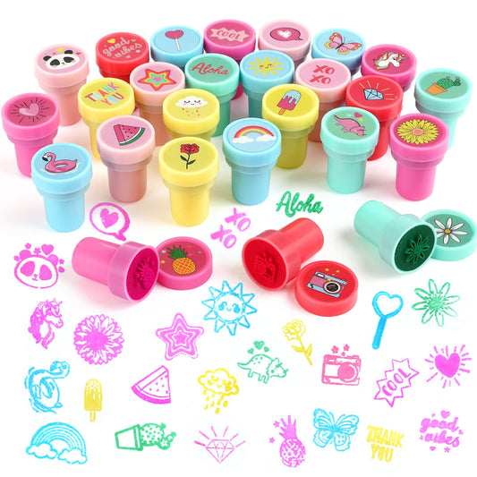 Kesote 26-Piece Self-Inking Stamps for Kids – Easter, Halloween & Party Favors