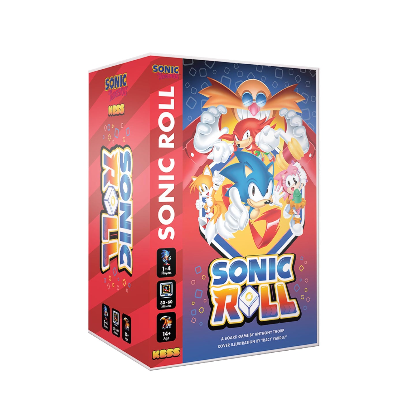 KESS Sonic Roll Board Game - Roll Through 4 Classic Zones | 1-4 Players, Ages 14+