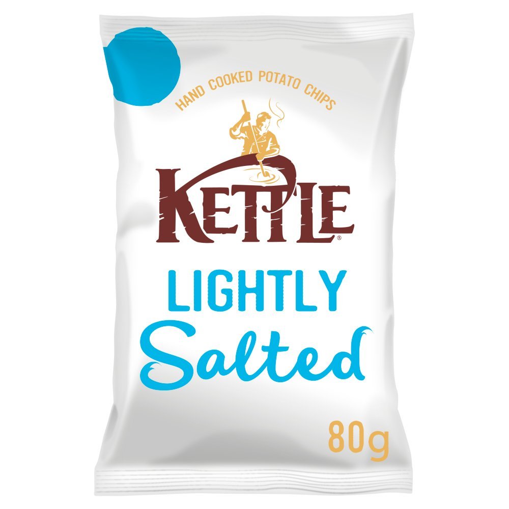 Kettle Chips Lightly Salted Crisps PMP 80g (Box of 12)
