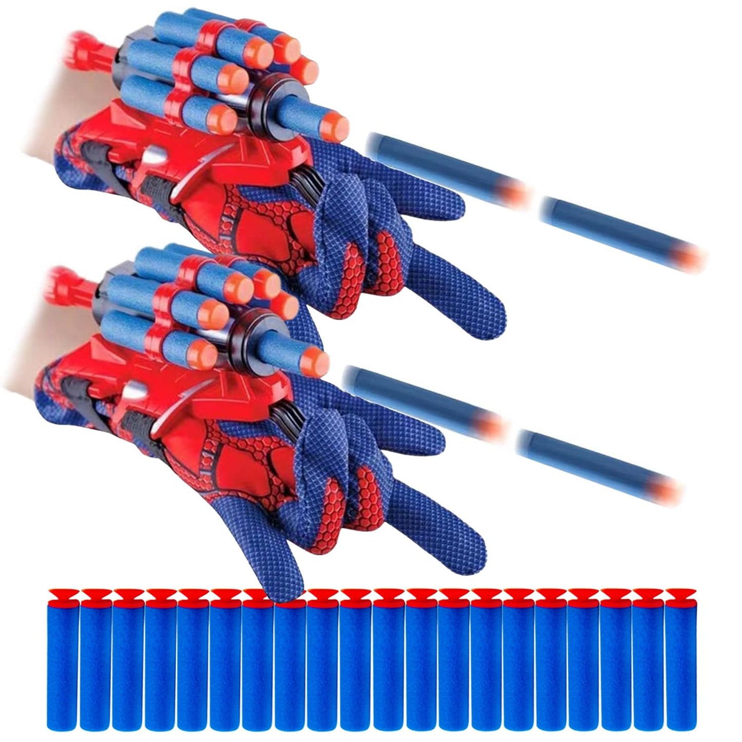 Keumi 2 Sets Spider Web Shooters – Kids Wrist Launcher Gloves for Cosplay, Parties, and Fun