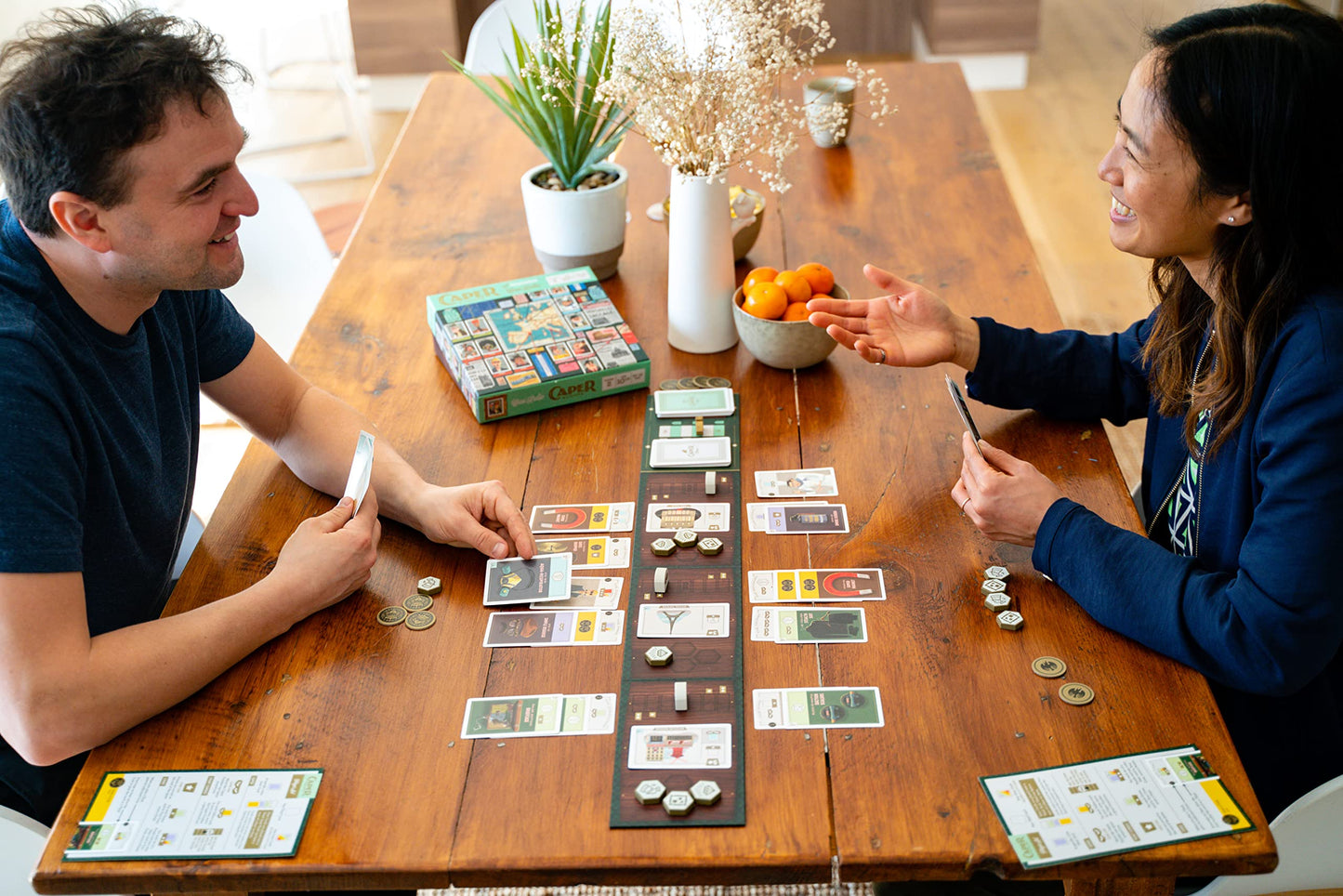 Caper Europe by Keymaster Games — Strategic 2-Player Heist Board Game for Ages 10+