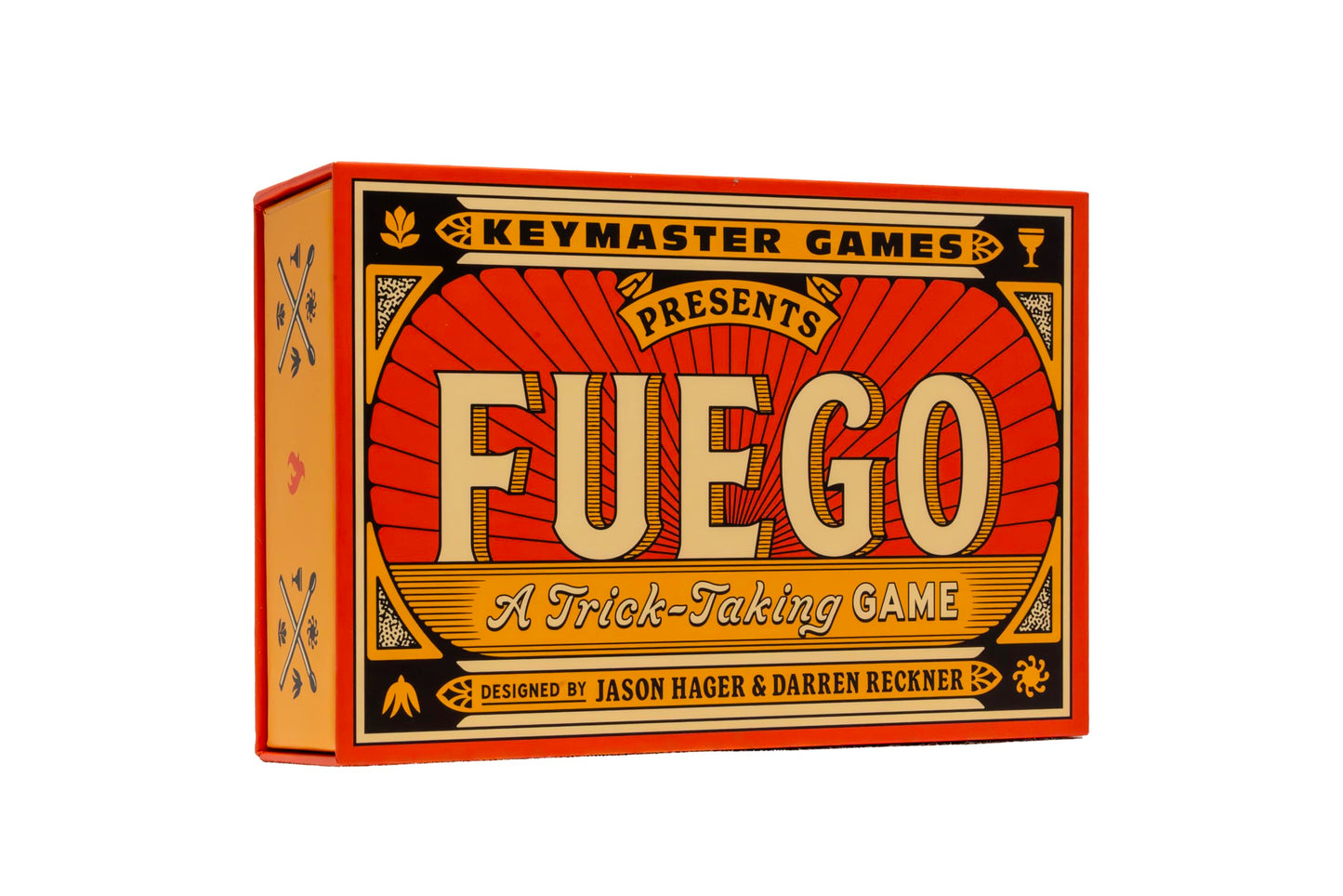Keymaster Games Fuego – Quick, Strategic Trick-Taking Card Game for 2-4 Players (Travel-Friendly)