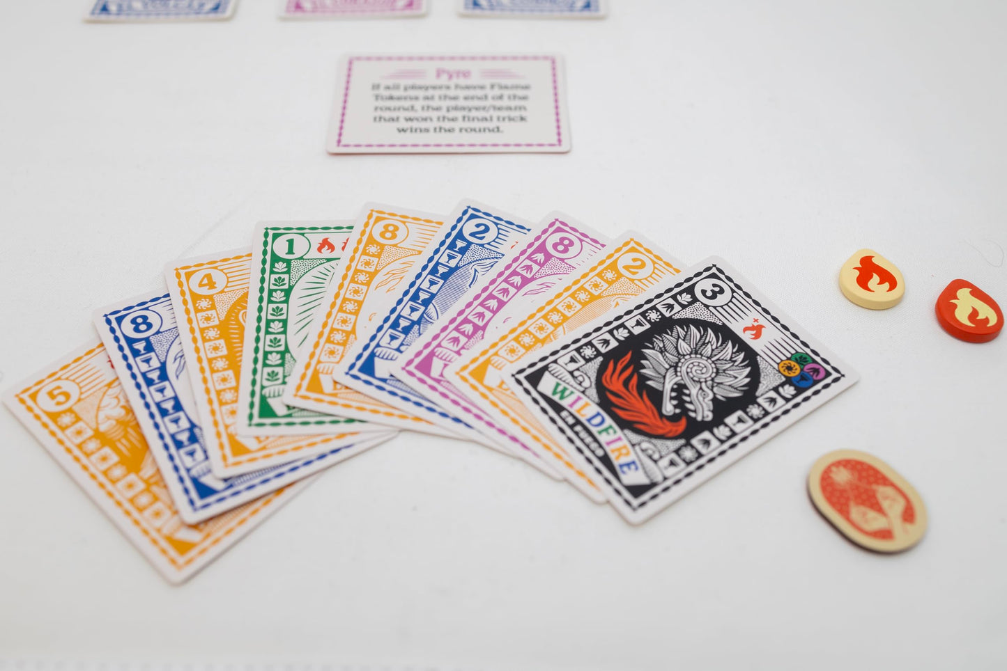 Keymaster Games Fuego – Quick, Strategic Trick-Taking Card Game for 2-4 Players (Travel-Friendly)