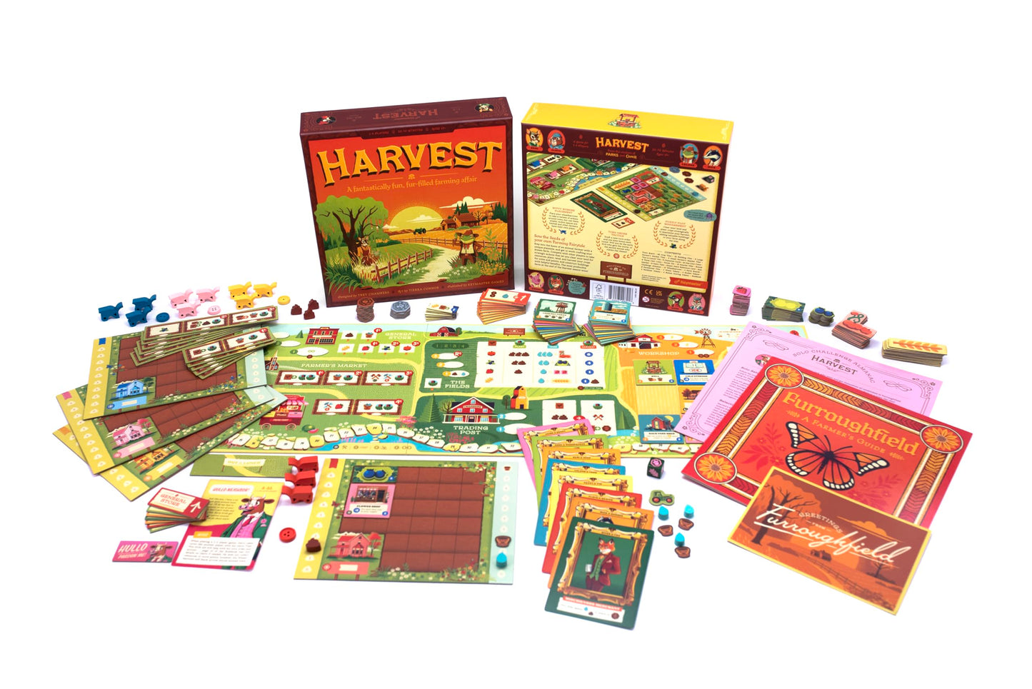 Keymaster Games Harvest – Cozy Strategy Board Game for Adults, Families & Couples | 60-Minute Play
