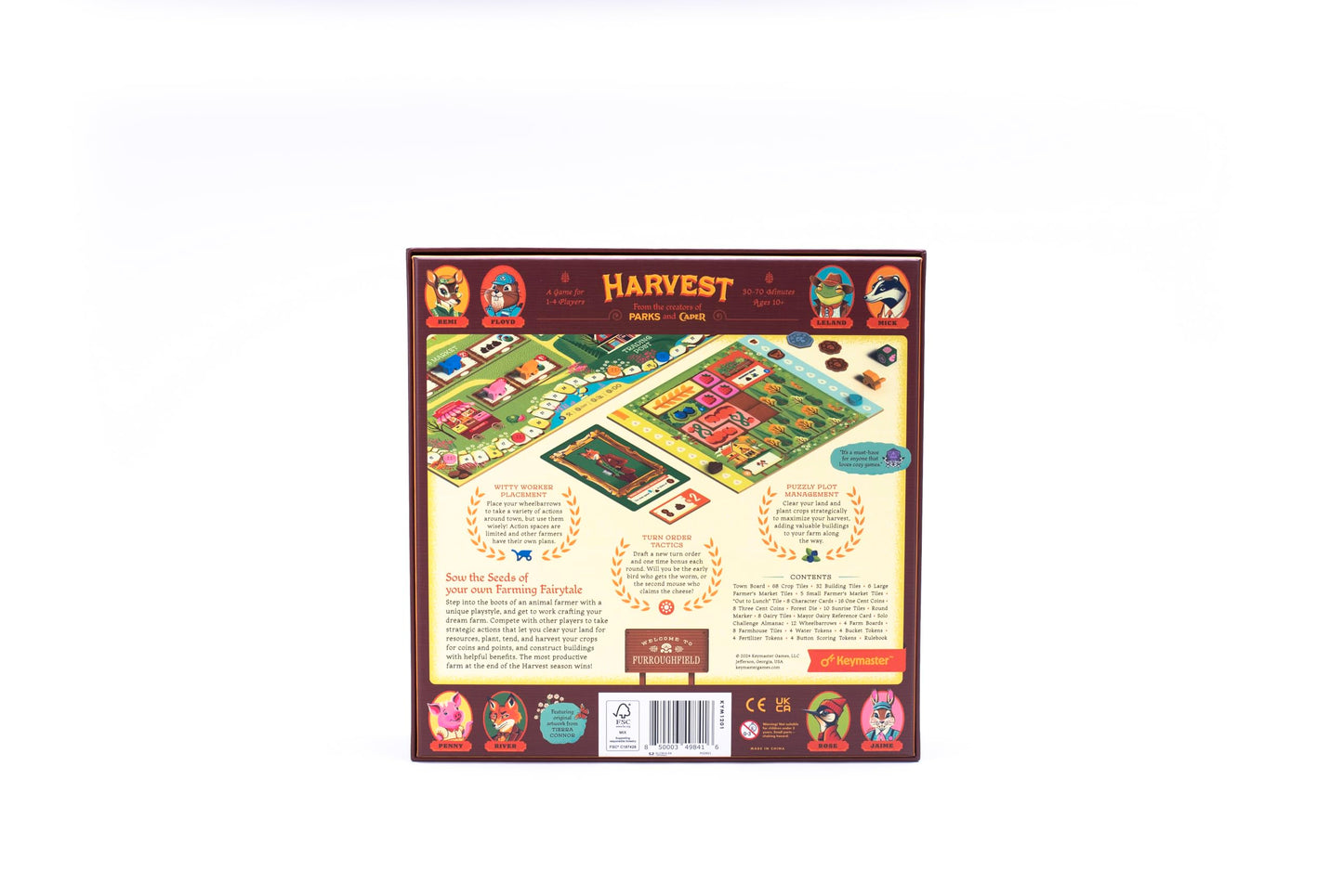 Keymaster Games Harvest – Cozy Strategy Board Game for Adults, Families & Couples | 60-Minute Play