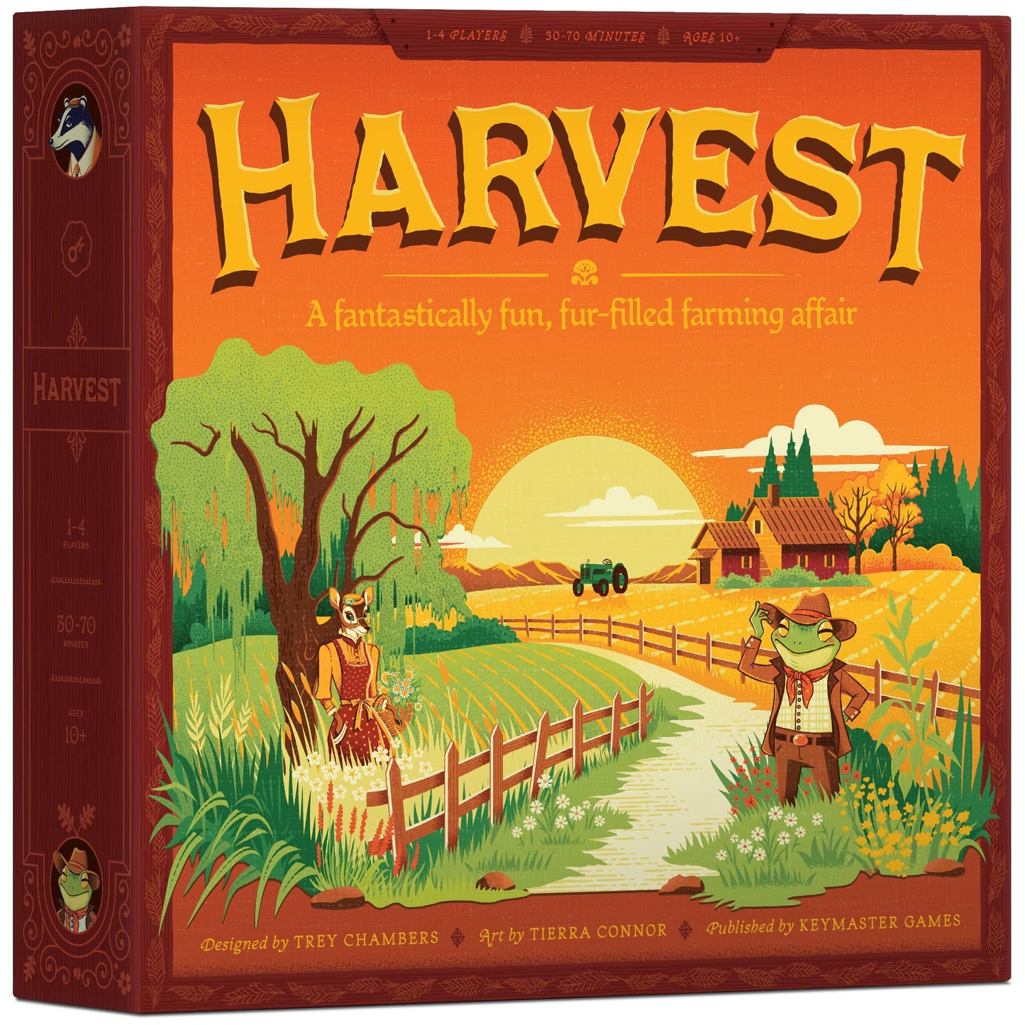 Keymaster Games Harvest – Cozy Strategy Board Game for Adults, Families & Couples | 60-Minute Play