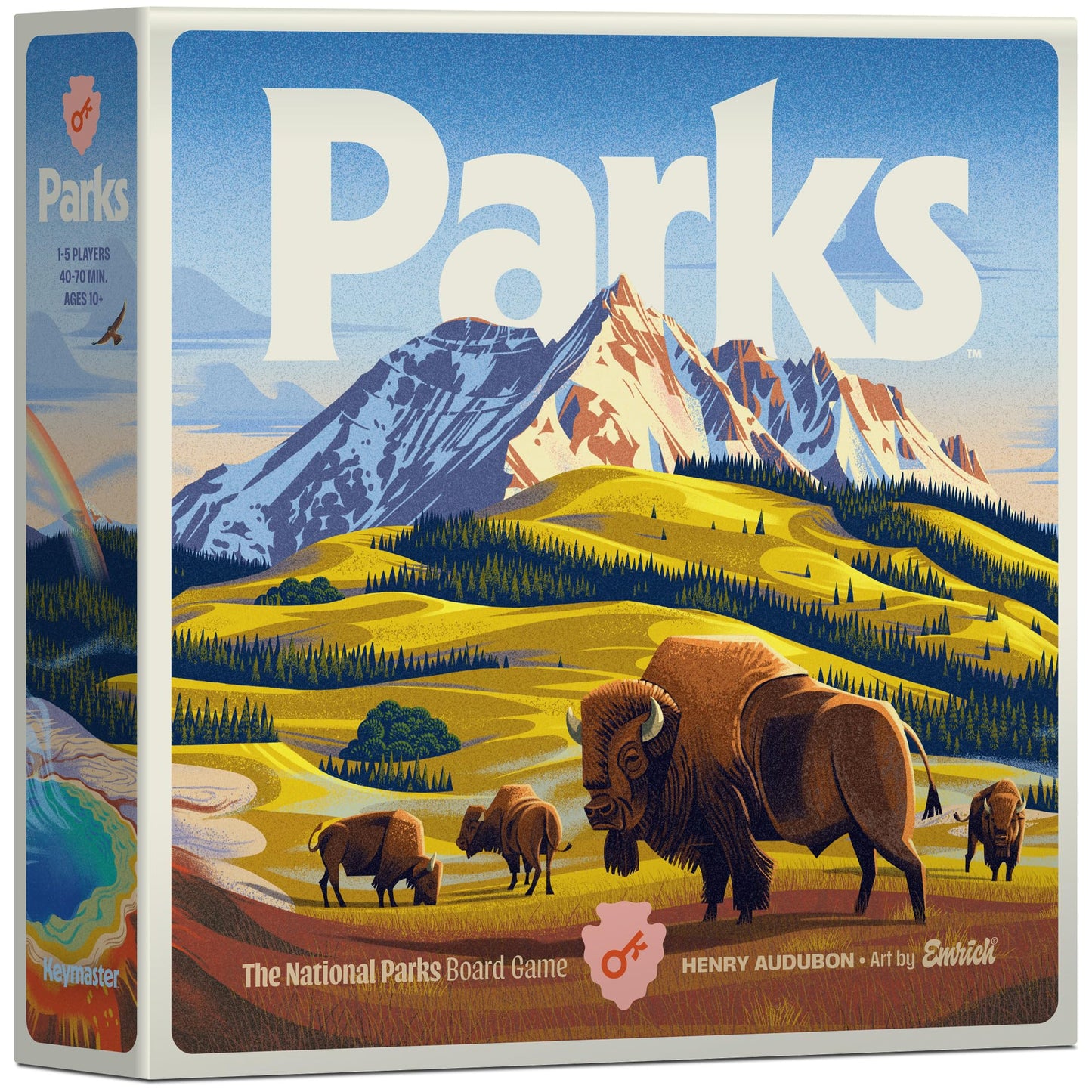 Keymaster Games Parks Base Camp – The US National Parks Game for 1-5 Players (Ages 10+)