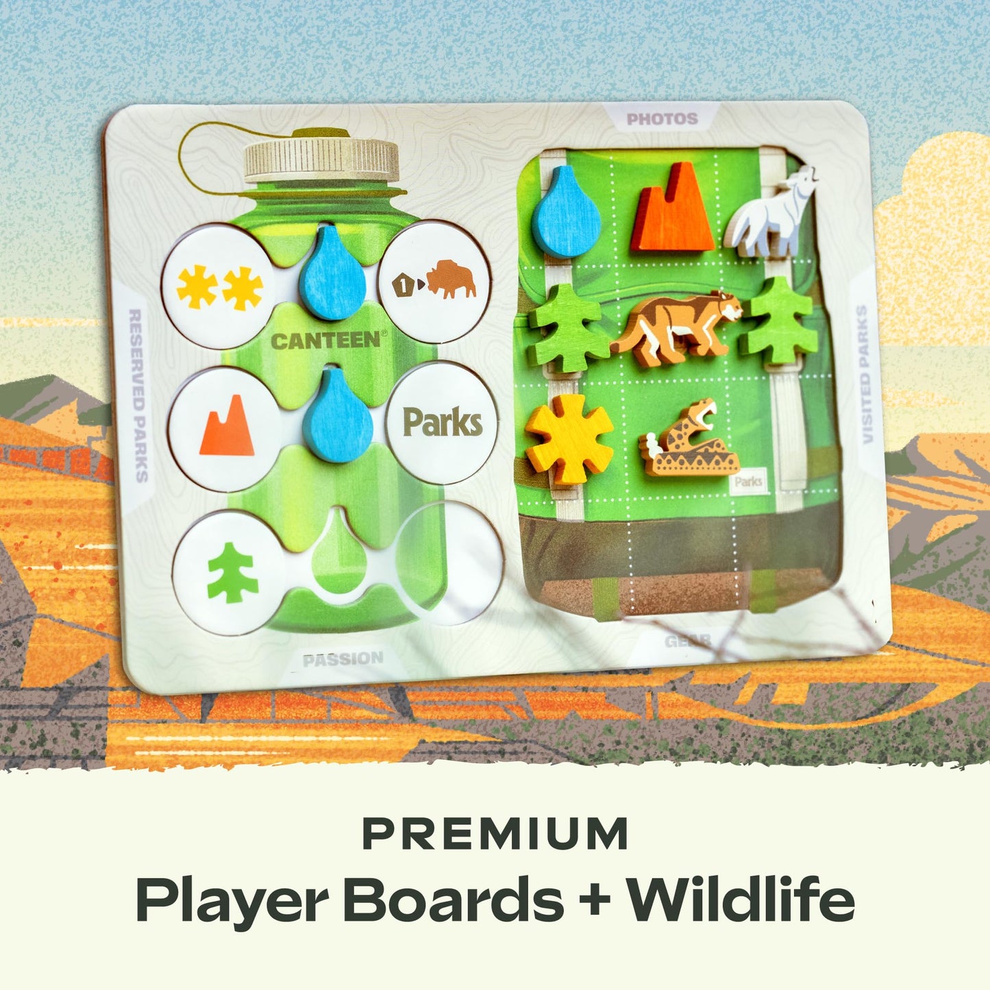Keymaster Games Parks (2nd Edition) Summit Deluxe – Family Strategy for National Parks