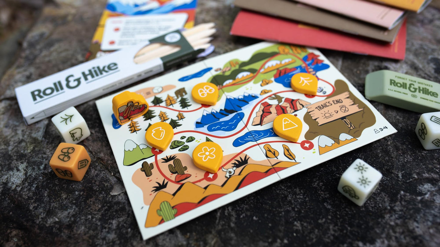 Keymaster Games - Parks Roll & Hike: Strategic Dice Game for 1-4 Players | Travel-Friendly National Park Adventure