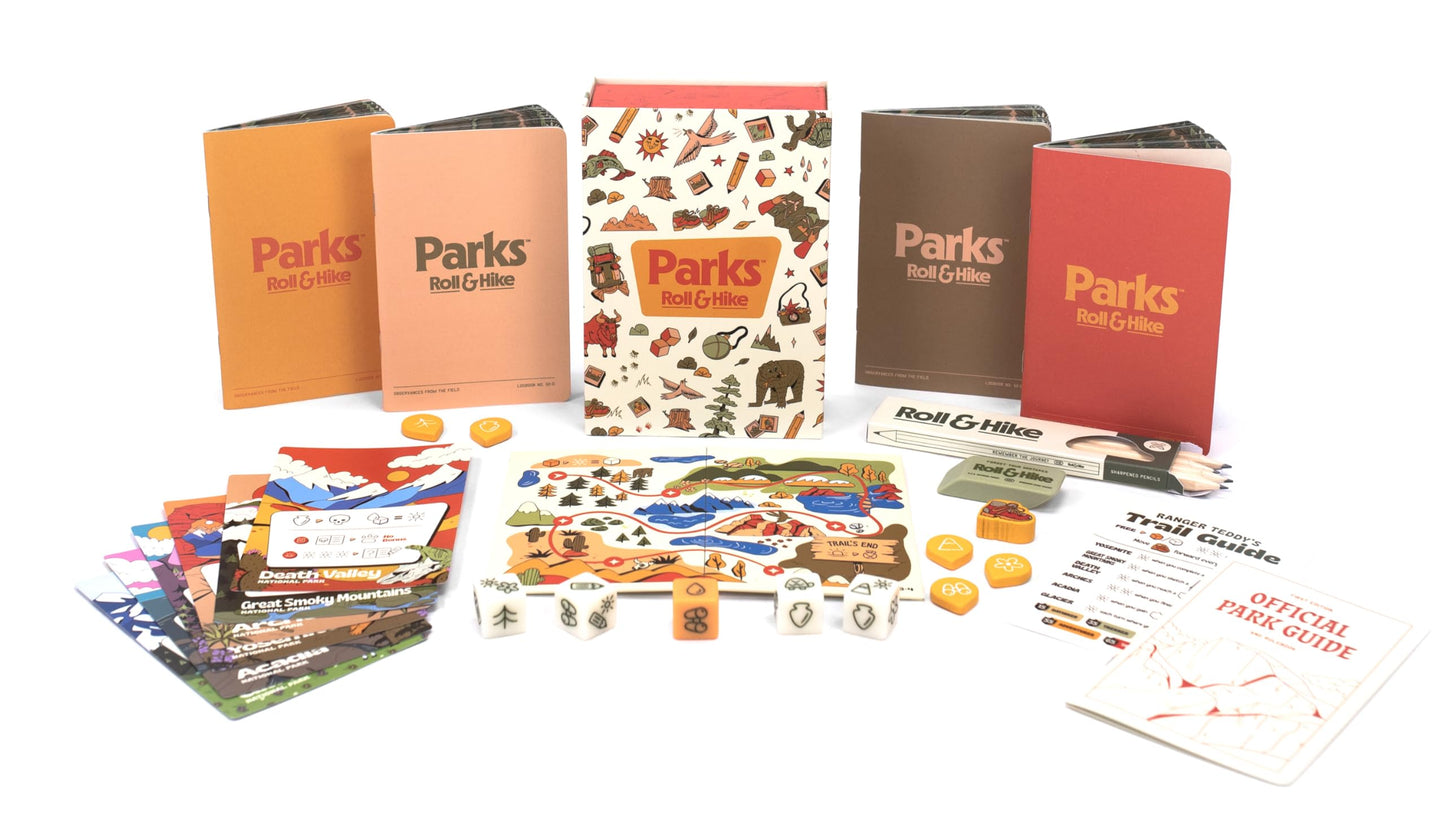 Keymaster Games - Parks Roll & Hike: Strategic Dice Game for 1-4 Players | Travel-Friendly National Park Adventure