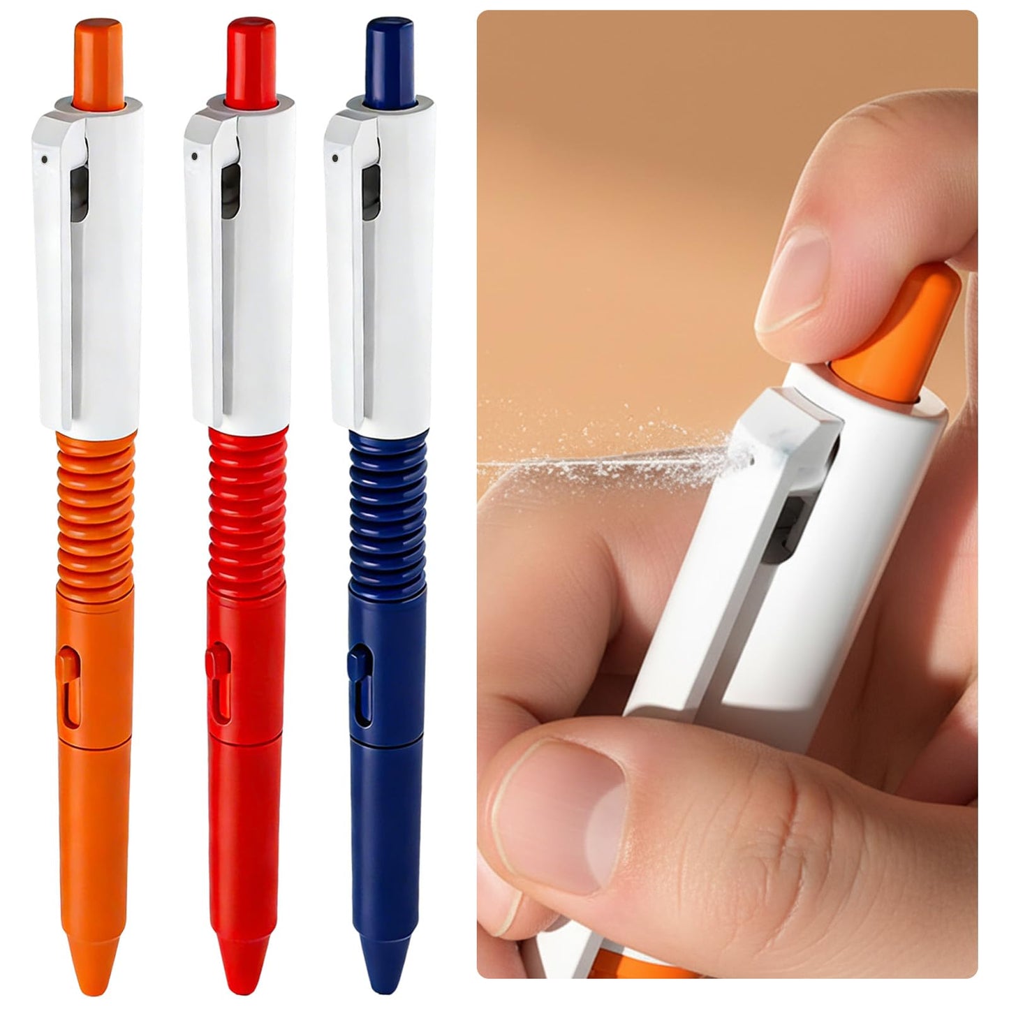 KFHENSOMR Water-Spray Pen: 2-in-1 Writing & Prank Pens (3-Pack)