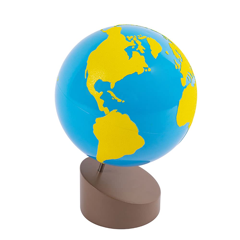 Kghios Montessori Globe of the Continents – Sandpaper Globe for Early Geography