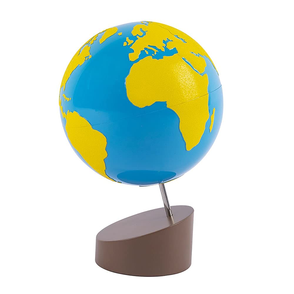 Kghios Montessori Globe of the Continents – Sandpaper Globe for Early Geography