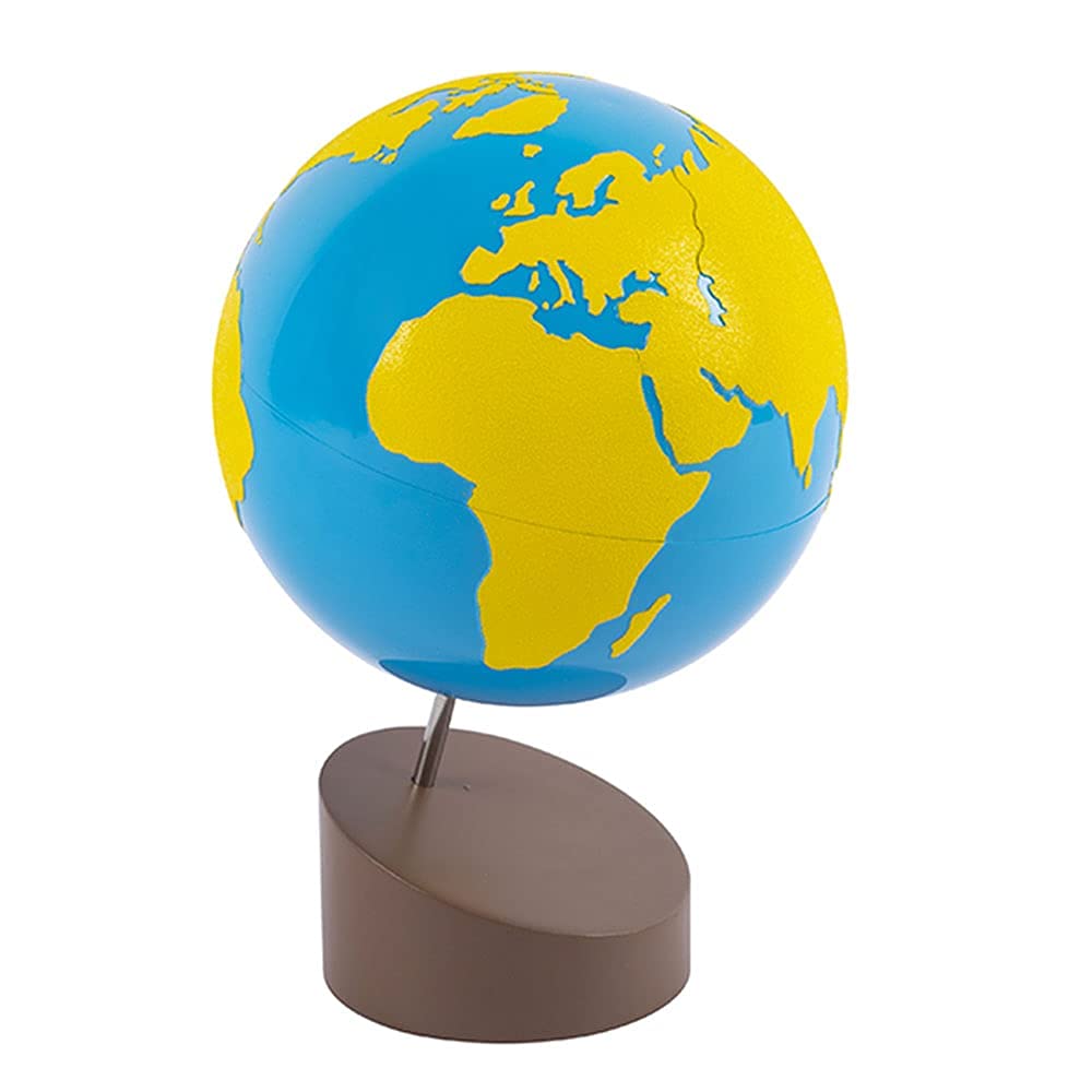 Kghios Montessori Globe of the Continents – Sandpaper Globe for Early Geography