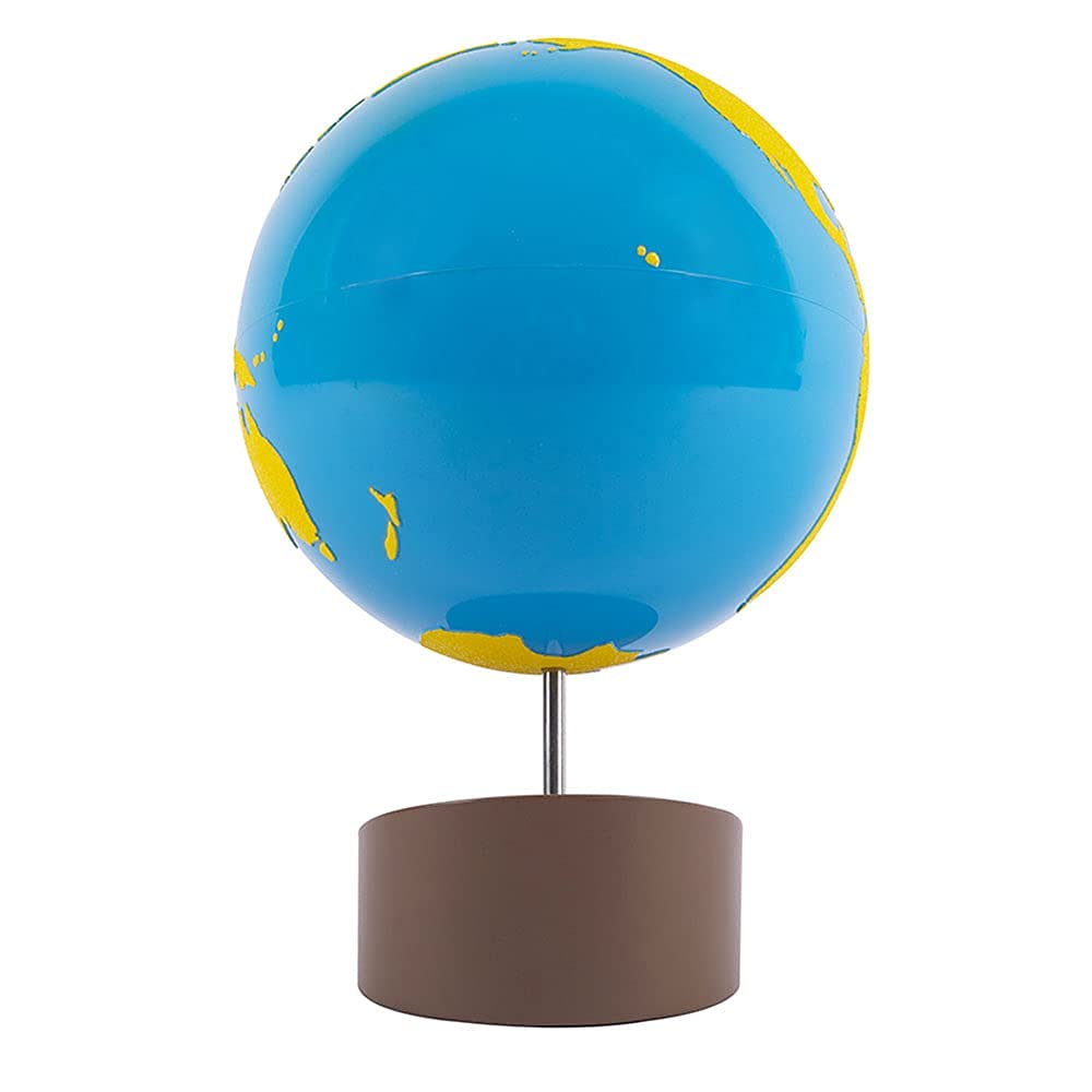 Kghios Montessori Globe of the Continents – Sandpaper Globe for Early Geography