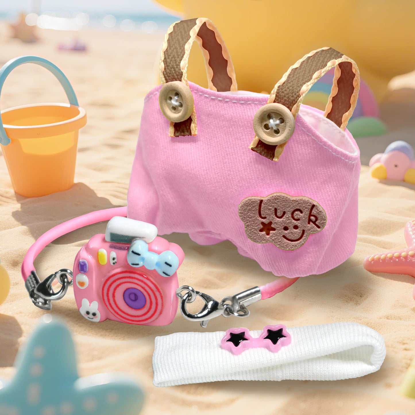 KHOXU 17cm Doll Clothes – 3-Piece Pink Outfit Set for 17cm Dolls