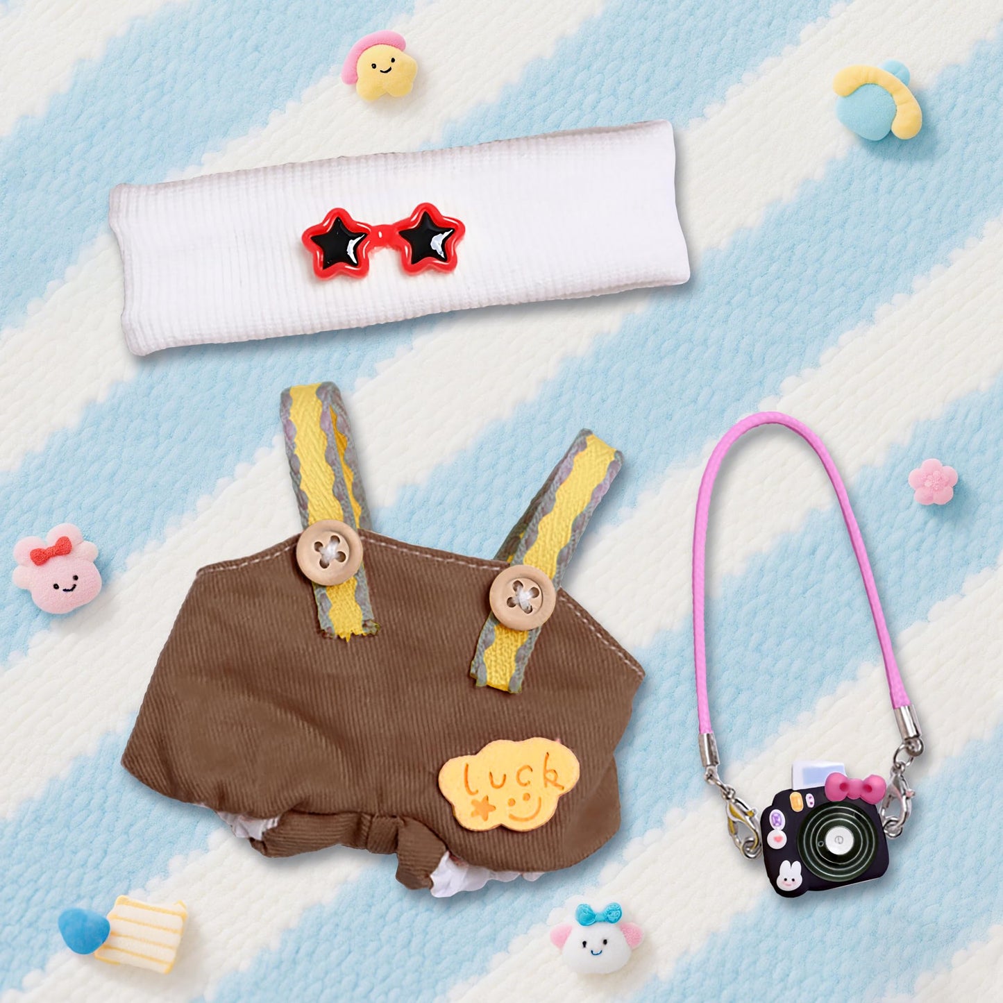KHOXU 17cm Doll Clothes Set - 3-Piece Outfit for 17cm Dolls