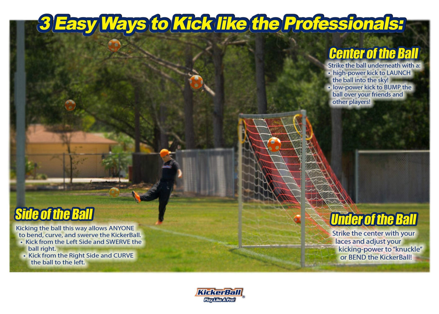 Kickerball Swerve & Curve Size 4 Soccer Ball – Pro-Style Training & Play