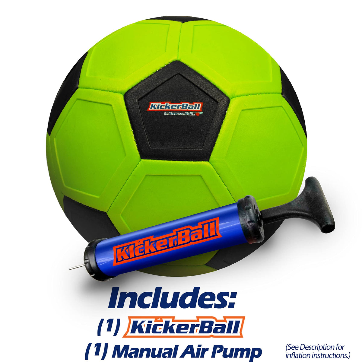 Kickerball Curve & Swerve Soccer Ball — Size 4 for Indoor & Outdoor Play | Great Gift