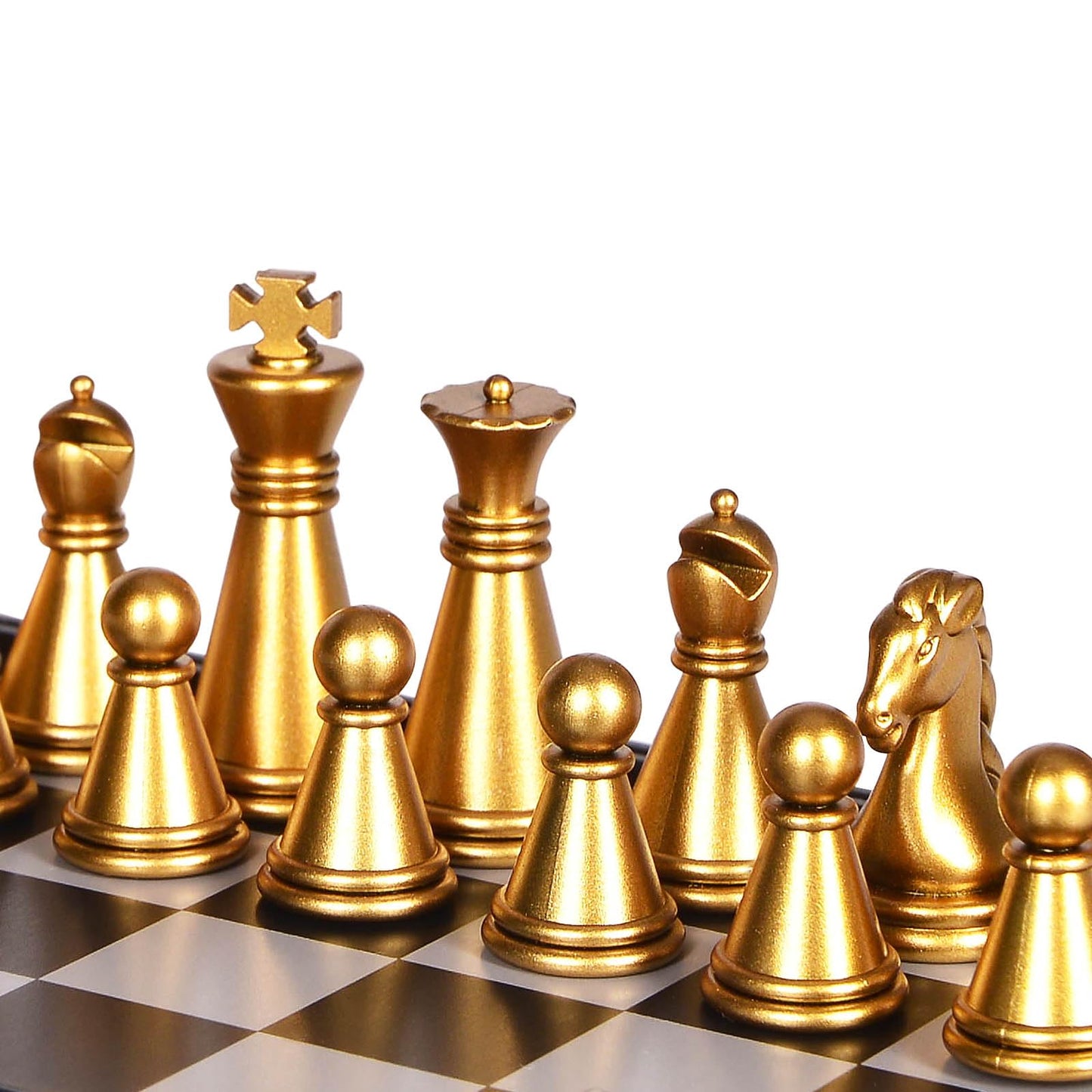 KICTERO 5-Inch Mini Chess Set | Magnetic Folding Travel Board for Kids & Adults