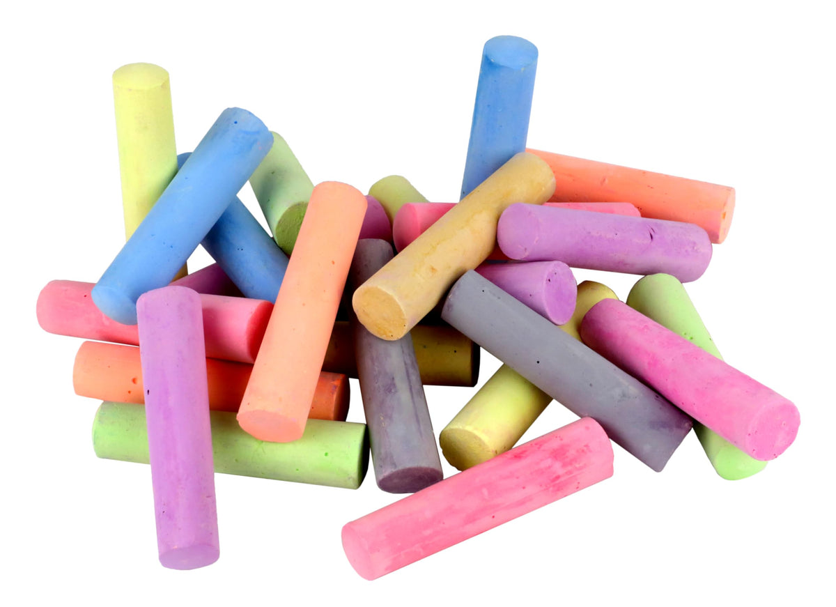 Kid Made Modern Non-Toxic Sidewalk Chalk Bucket (24 Count) – Washable Outdoor Chalk Set for Kids