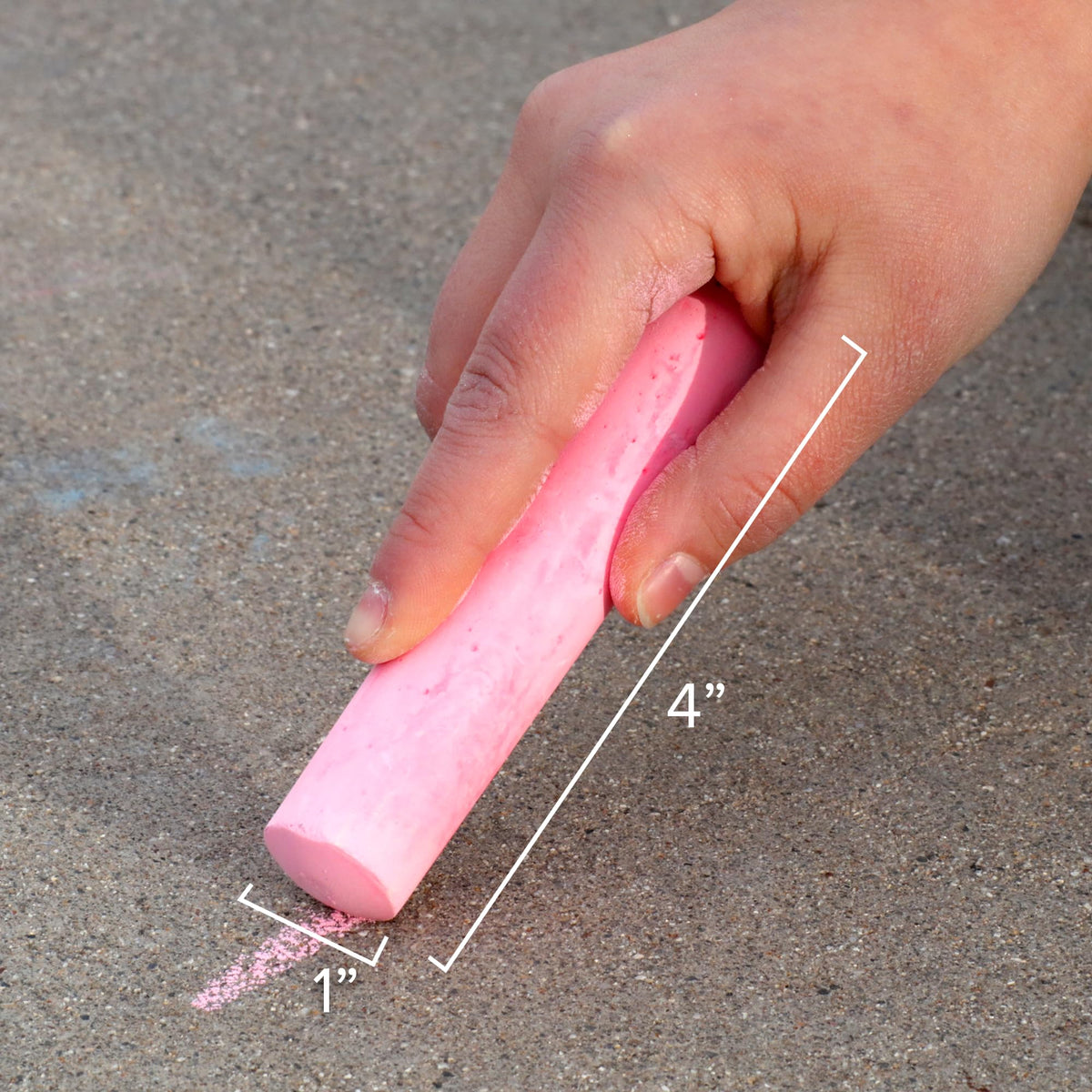 Kid Made Modern Non-Toxic Sidewalk Chalk Bucket (24 Count) – Washable Outdoor Chalk Set for Kids