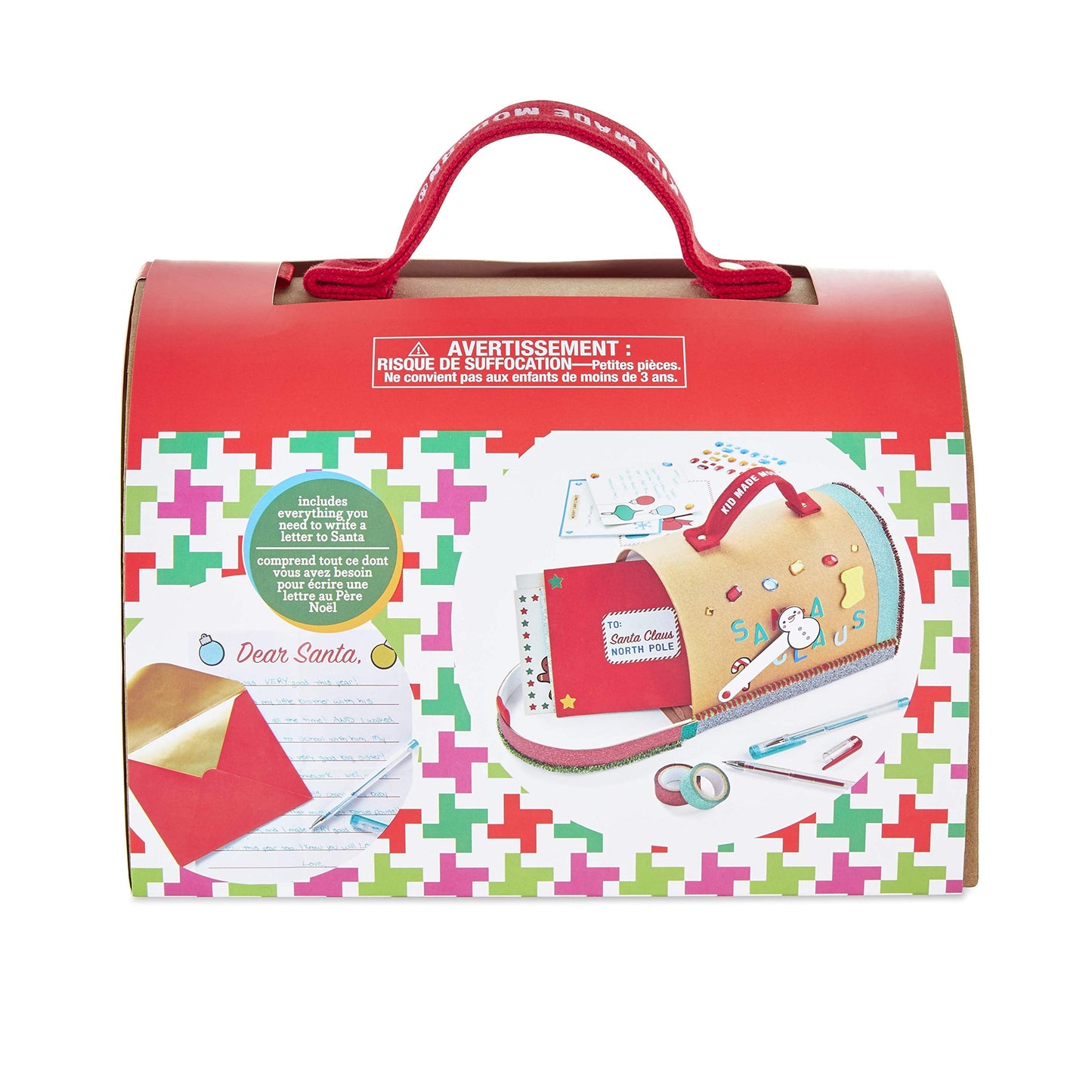 Kid Made Modern Paper Craft Kit for Kids Ages 6+ | 250+ Pieces for Holiday Cards & Mailbox