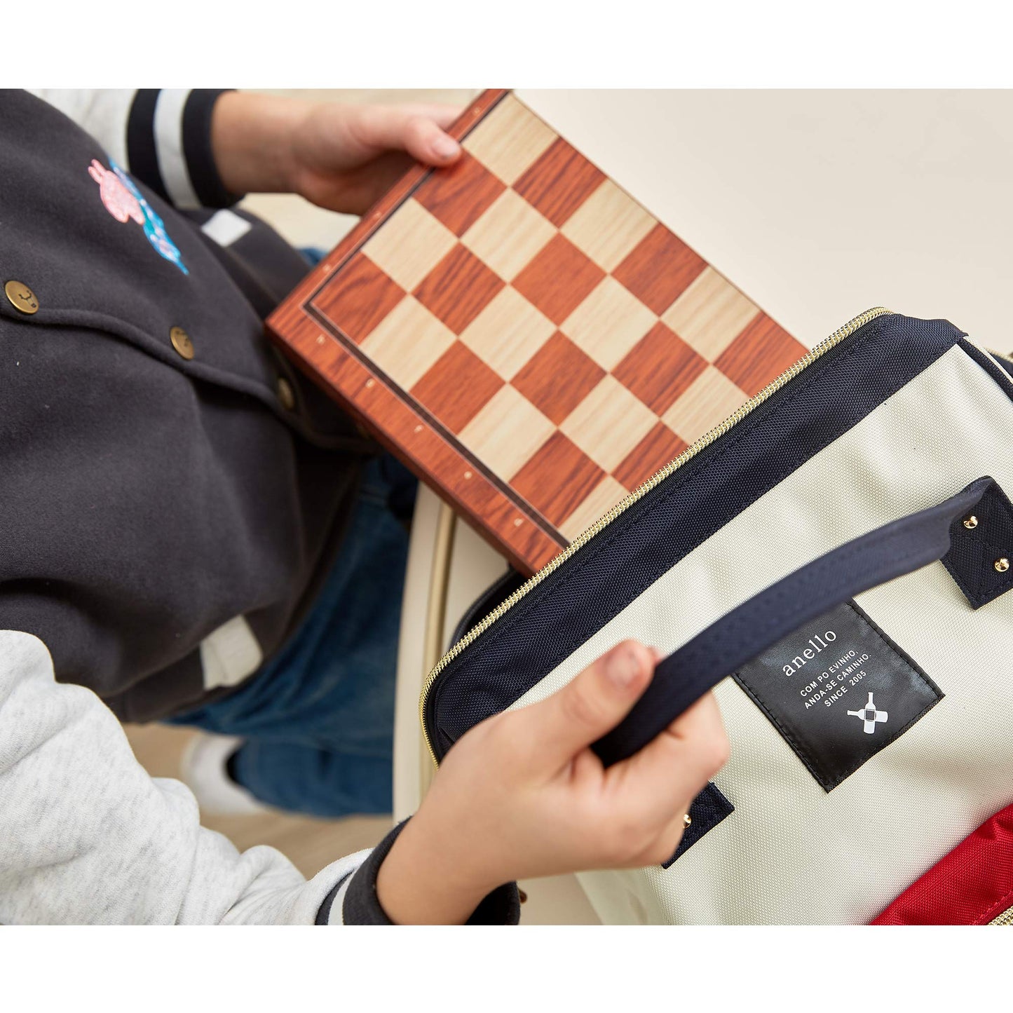 KIDAMI Magnetic Travel Chess Set – 12-Inch Folding Board with 2 Storage Bags