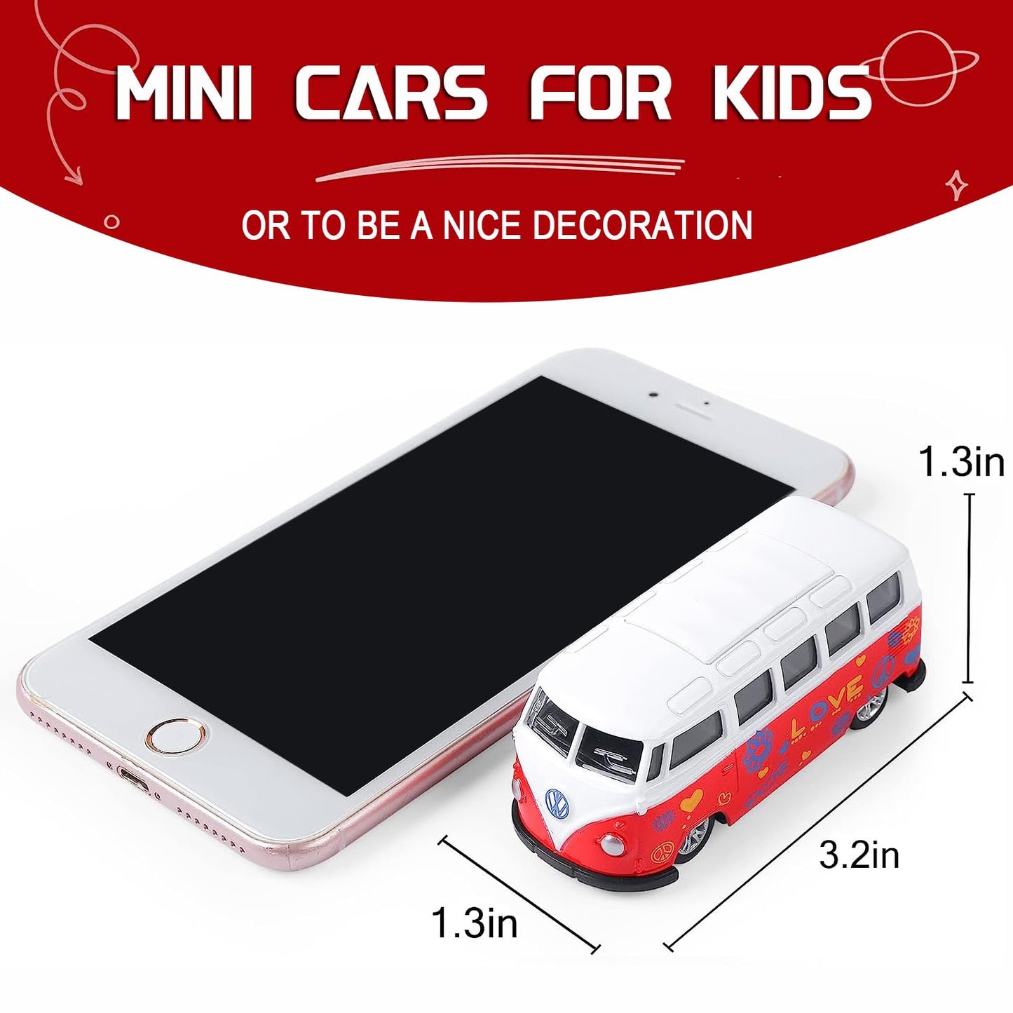 KIDAMI Die-Cast Car Set of 5 – Openable Doors, Pull-Back Action, Gift Pack (Official Car II)