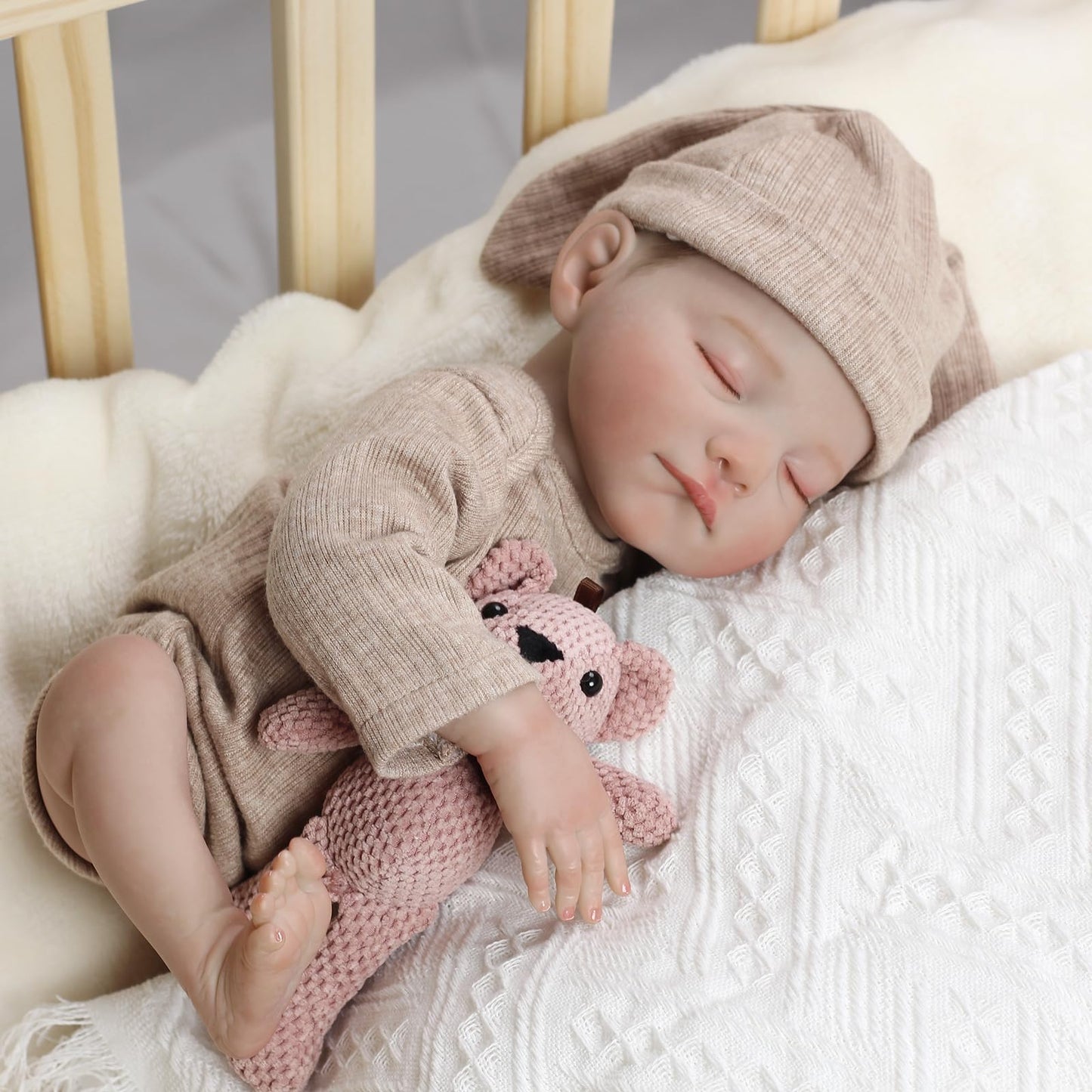 KidCuddz Reborn Baby Dolls – 18-Inch Vinyl Realistic Doll with Vein Details & Accessories