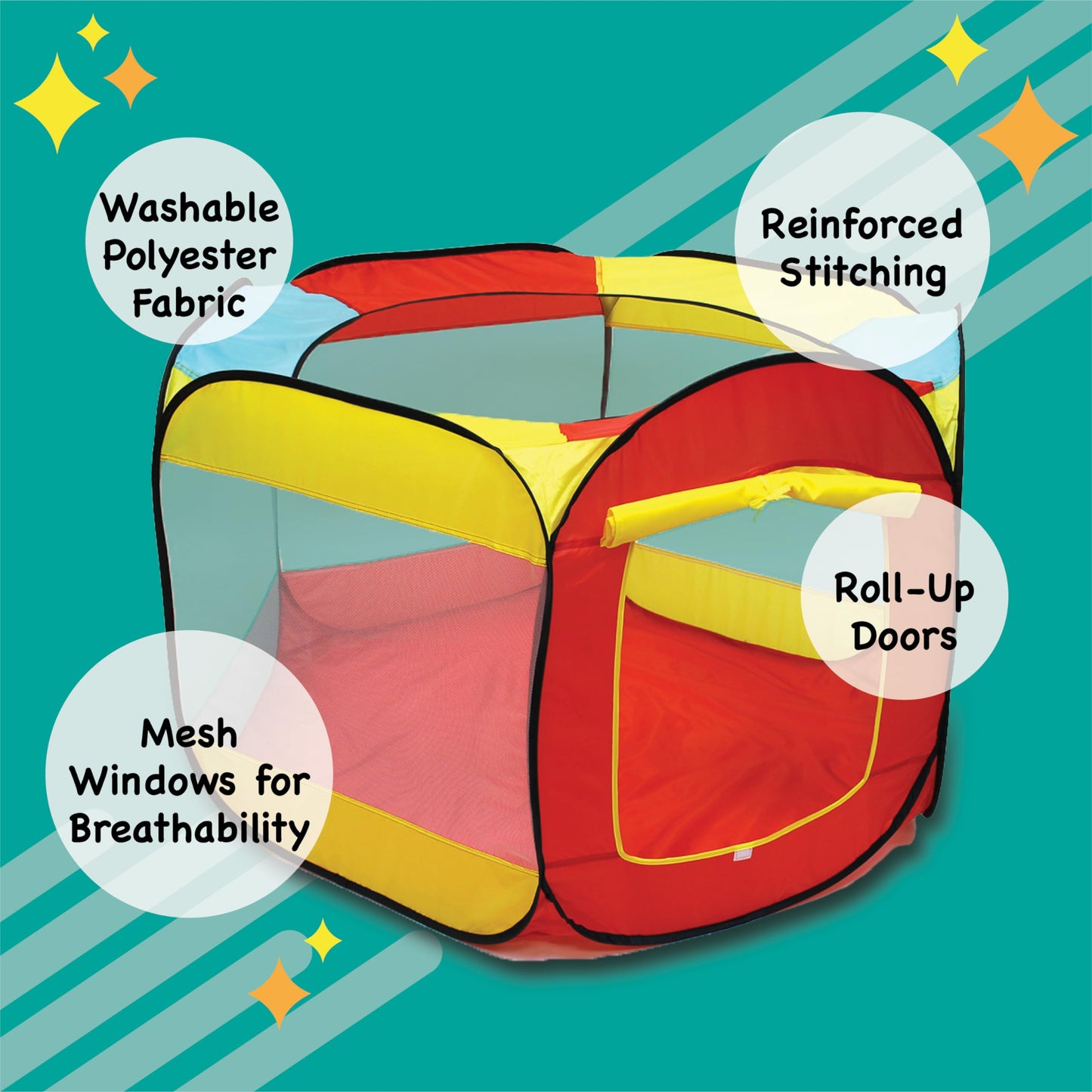 Kiddey Kids Ball Pit Pop Up Large Tent – Indoor & Outdoor Toddler Play Space