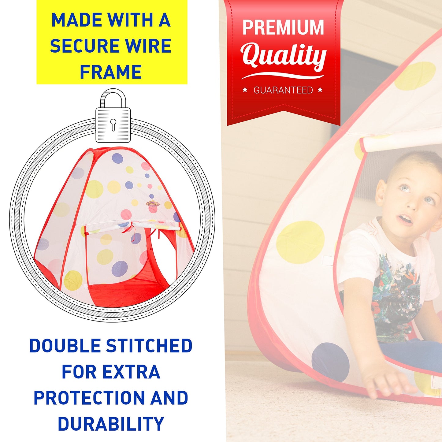Kiddey Kids Ball Pit Pop Up Play Tent – Indoor/Outdoor Ball Pit Playhouse