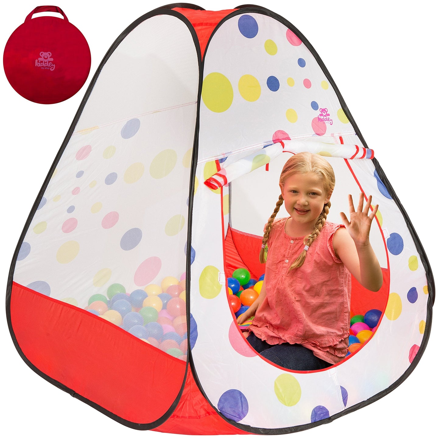 Kiddey Kids Ball Pit Pop Up Play Tent – Indoor/Outdoor Ball Pit Playhouse