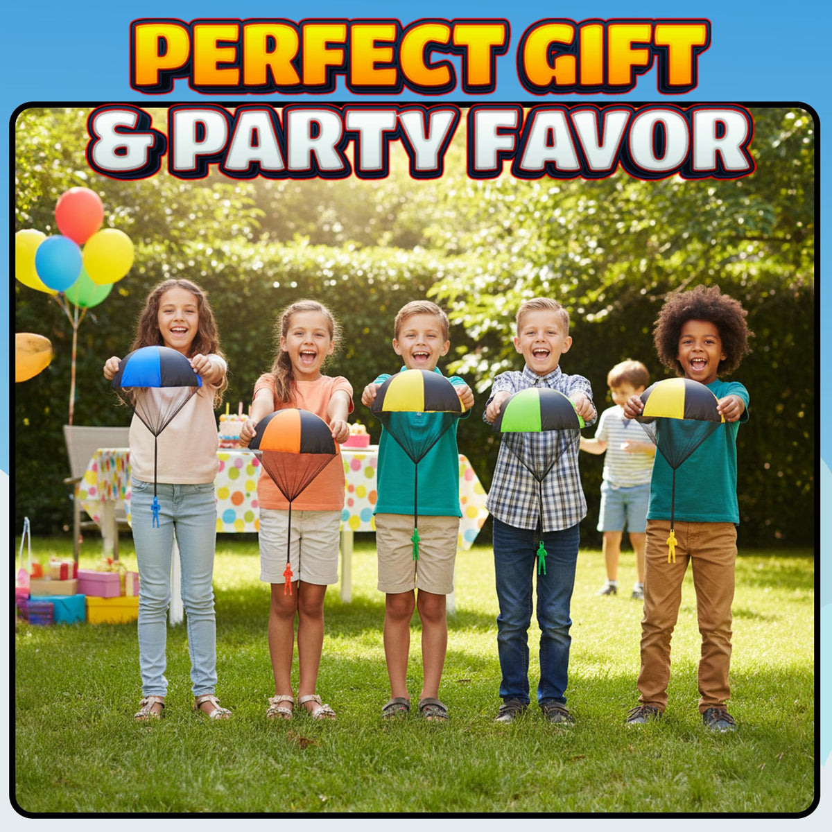 KiddieLoot Parachute Toys – Pack of 4, Tangle-Free Throwing Army Figures, Bright Colors for Outdoor Play (Ages 4-8)