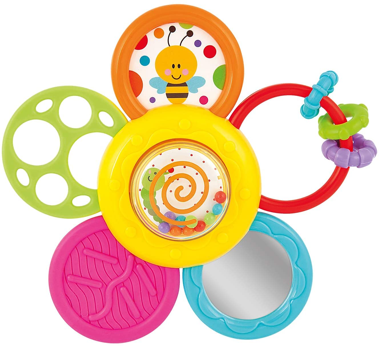 KiddoLab Spin & Rattle Teether Toy for Babies 6-12 Months – BPA-Free