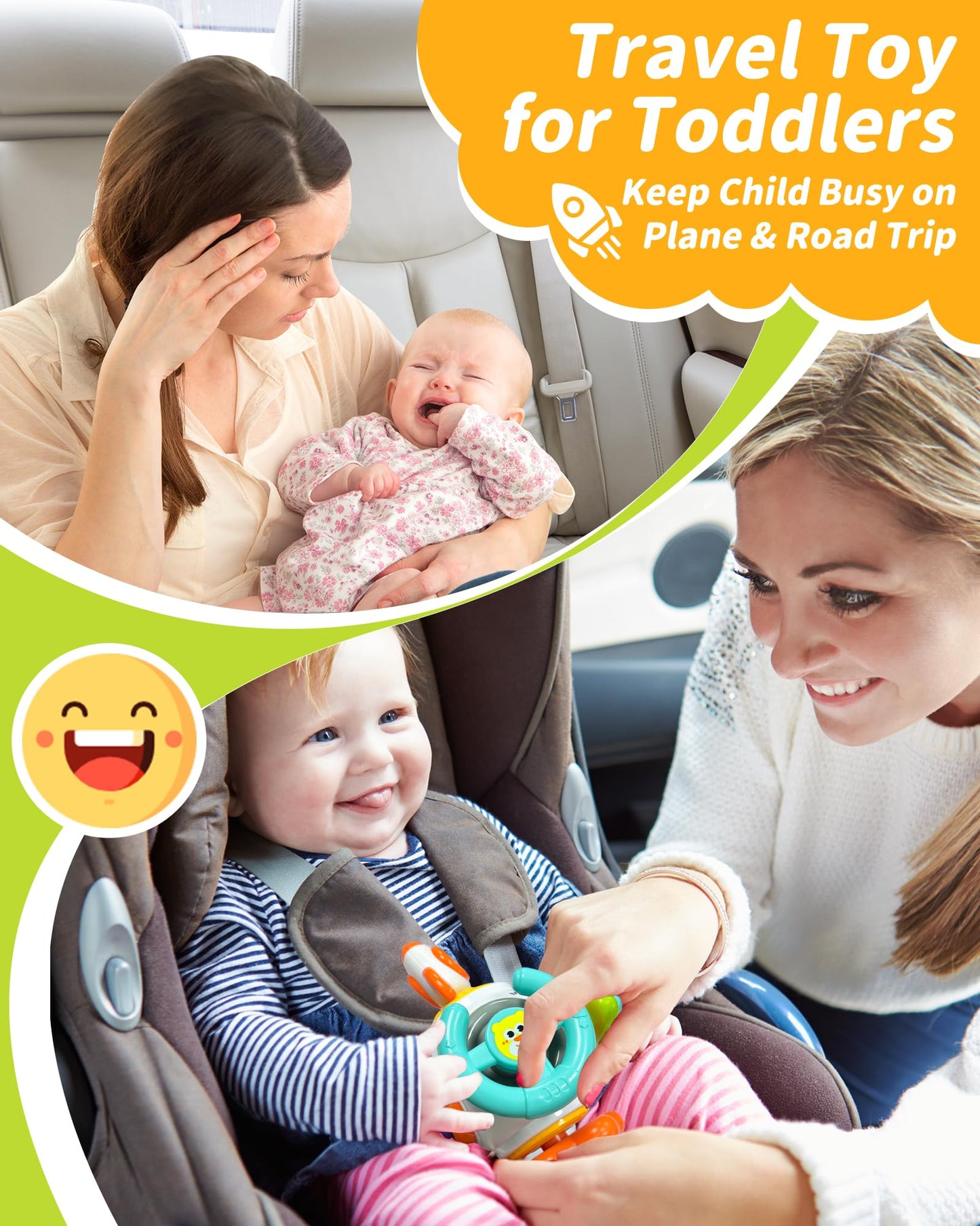 Kidific Montessori Sensory Busy Cube for Toddlers — 6-Panel Learning Toy (18 Months+)