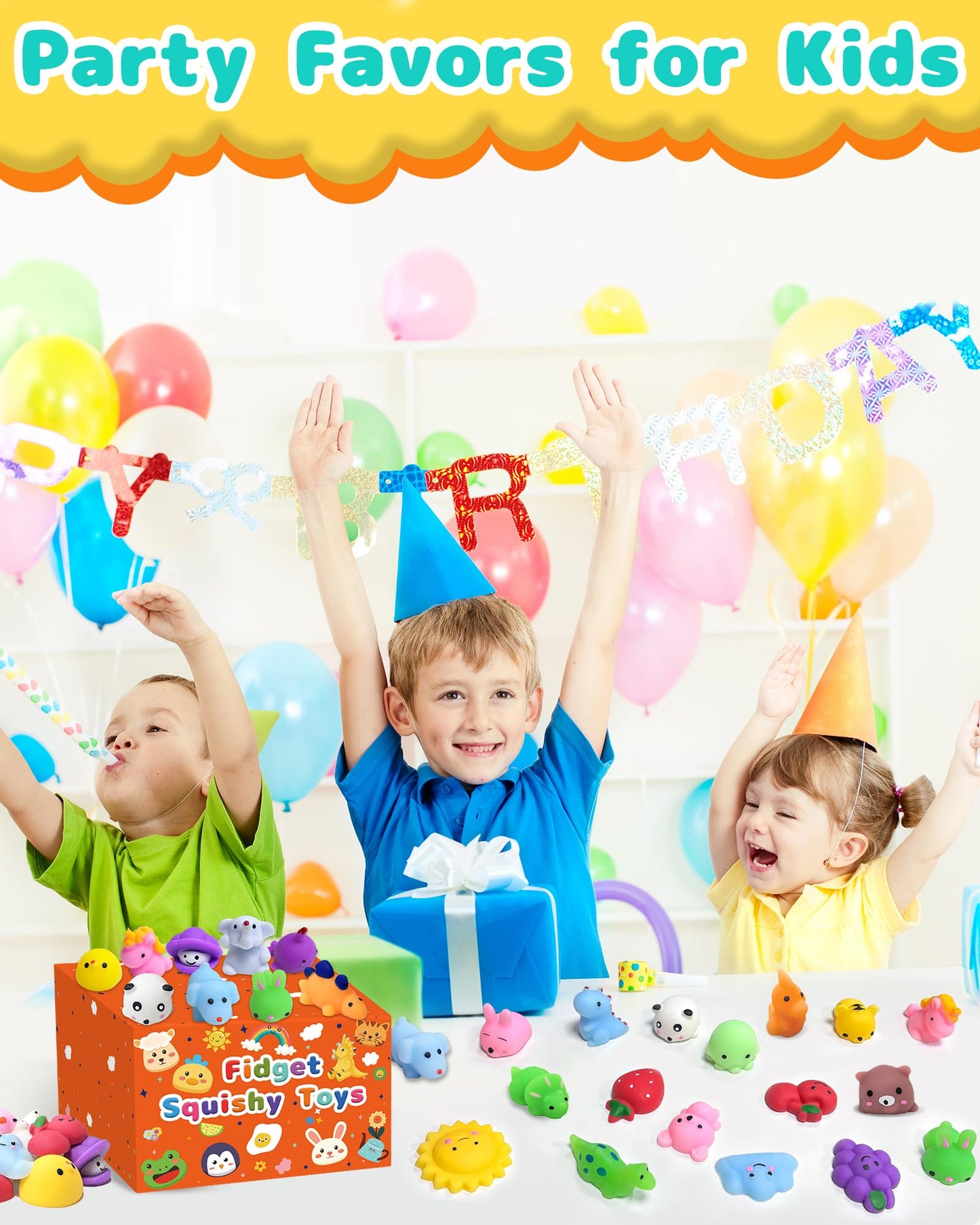 Kidific 30 Pack Squishy Toys – Kawaii Fidgets for Classrooms, Parties & Gifts