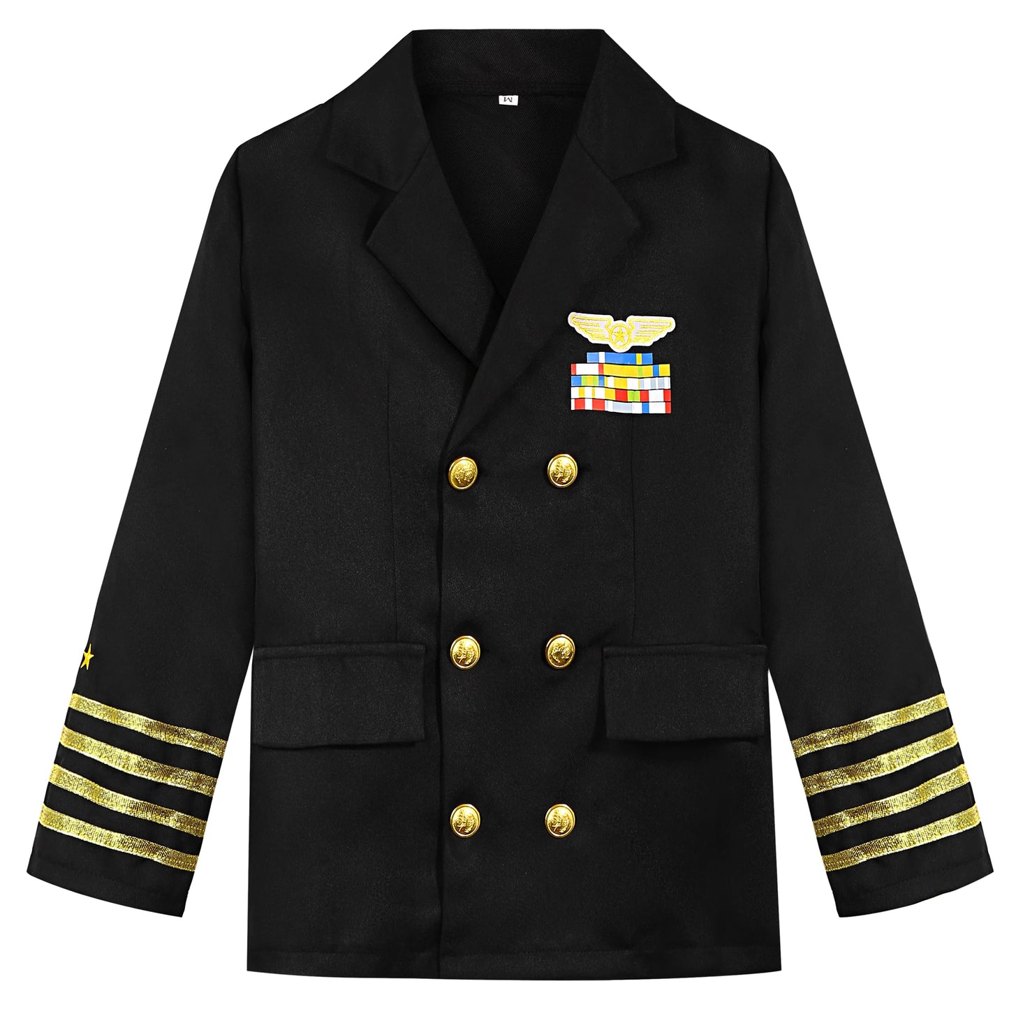 KIDIN Ship Captain Uniform for Kids - Navy Admiral Costume (Boys)