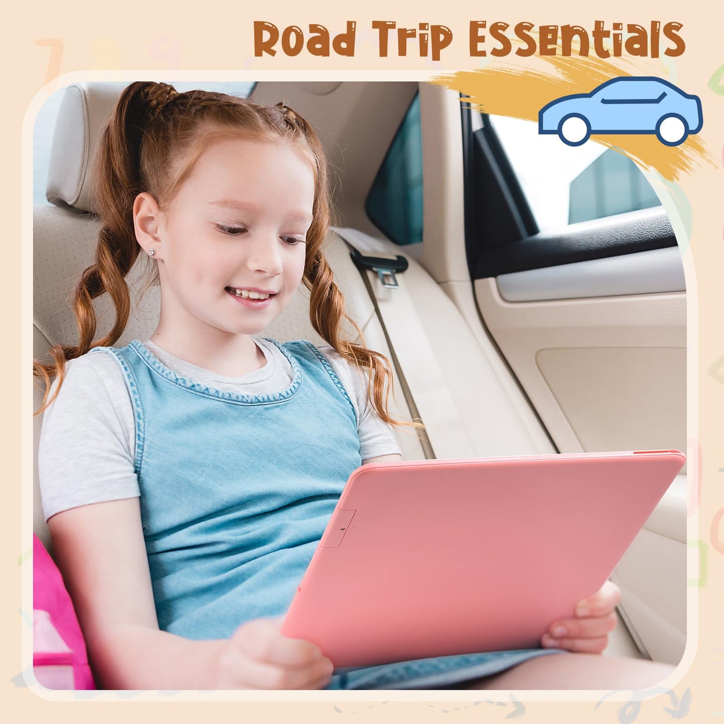Kidopire 15-Inch LCD Writing Tablet for Kids – Pink Doodle & Learn